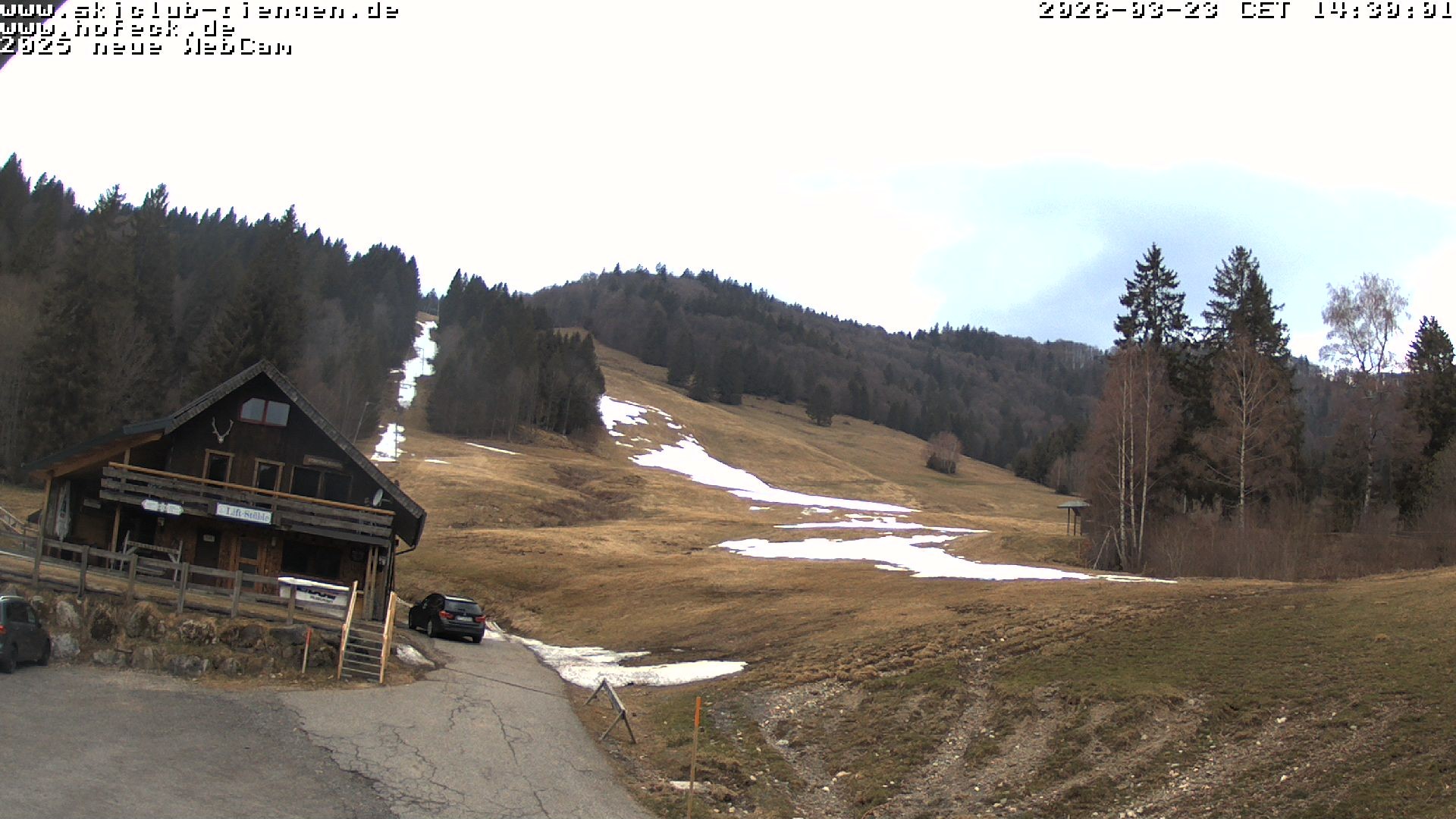 Archived image Webcam Skilifte Hofeck