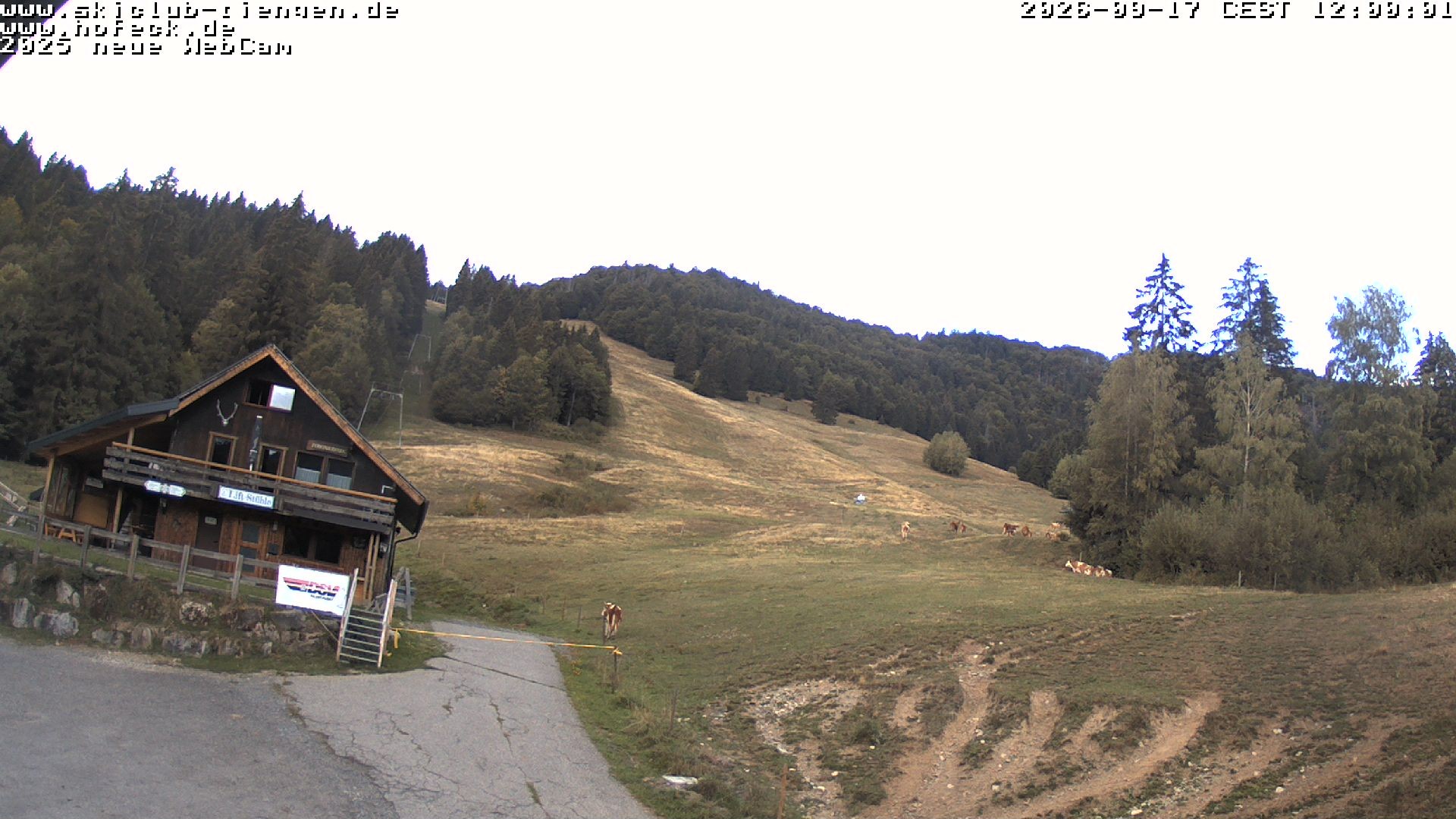 Archived image Webcam Skilifte Hofeck