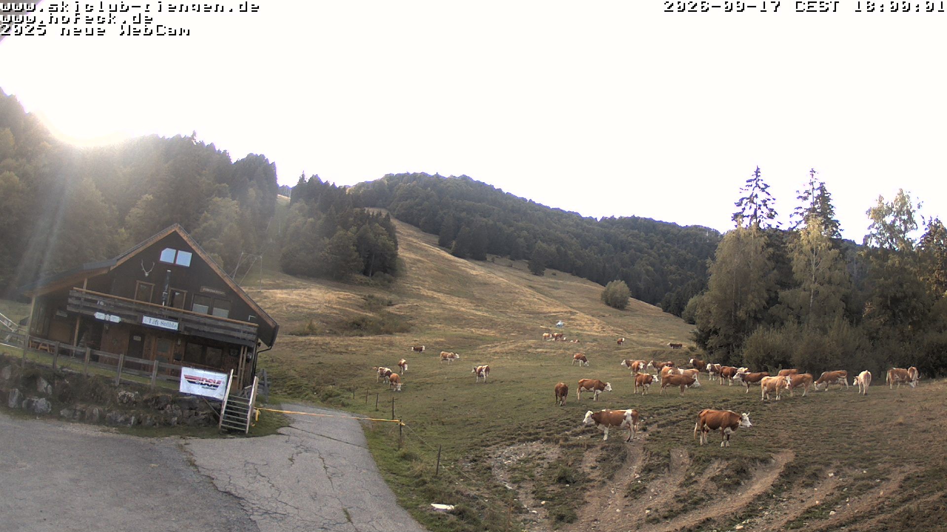 Archived image Webcam Skilifte Hofeck