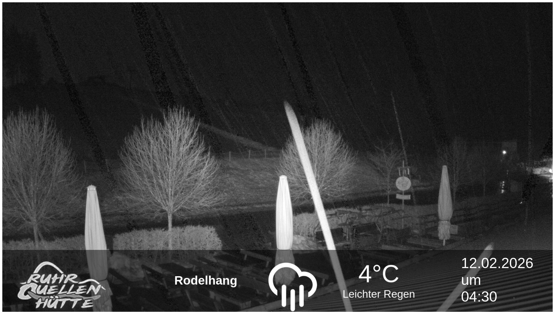 Archived image Webcam Ruhrquelle Winterberg Lower station