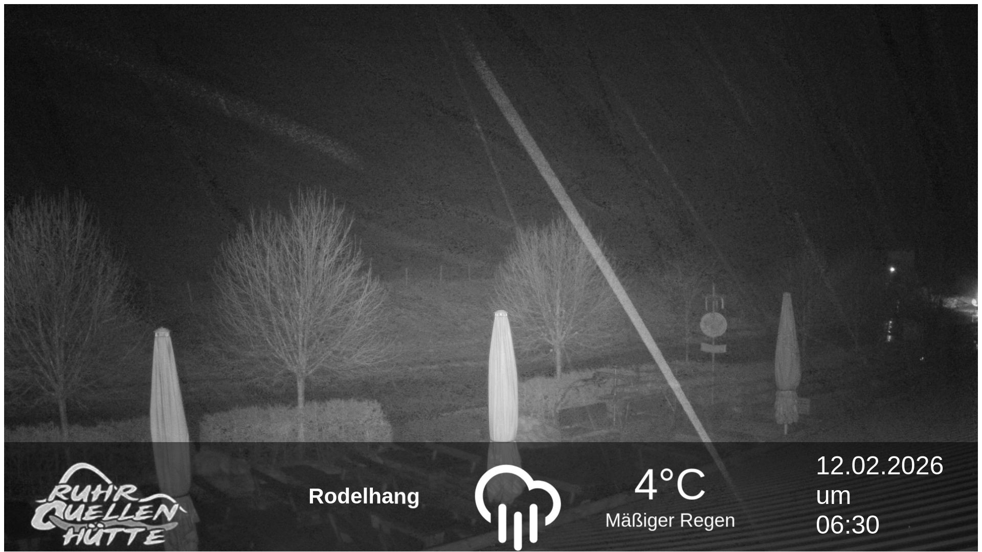 Archived image Webcam Ruhrquelle Winterberg Lower station