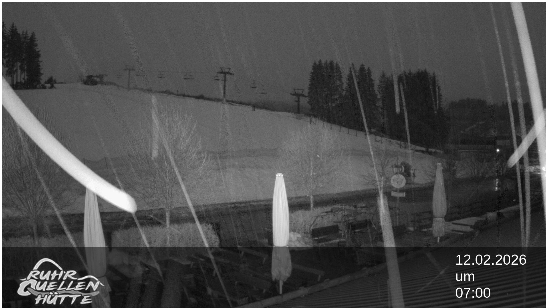 Archived image Webcam Ruhrquelle Winterberg Lower station