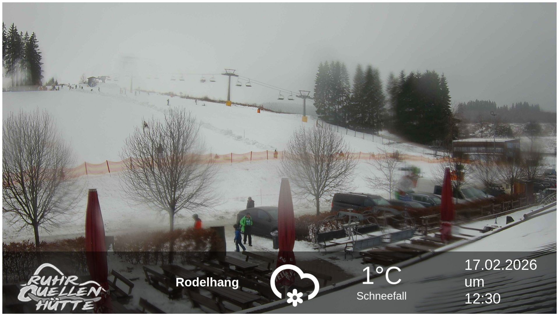 Archived image Webcam Ruhrquelle Winterberg Lower station