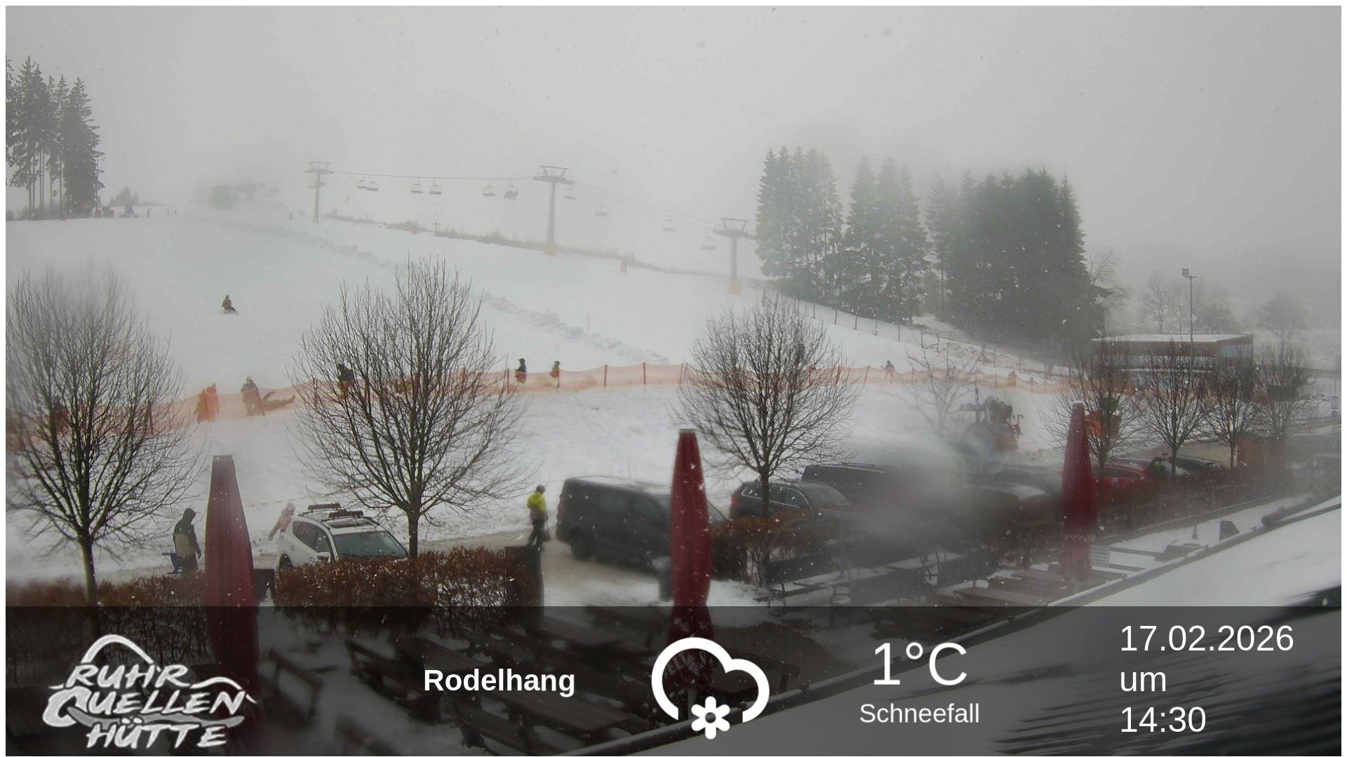Archived image Webcam Ruhrquelle Winterberg Lower station