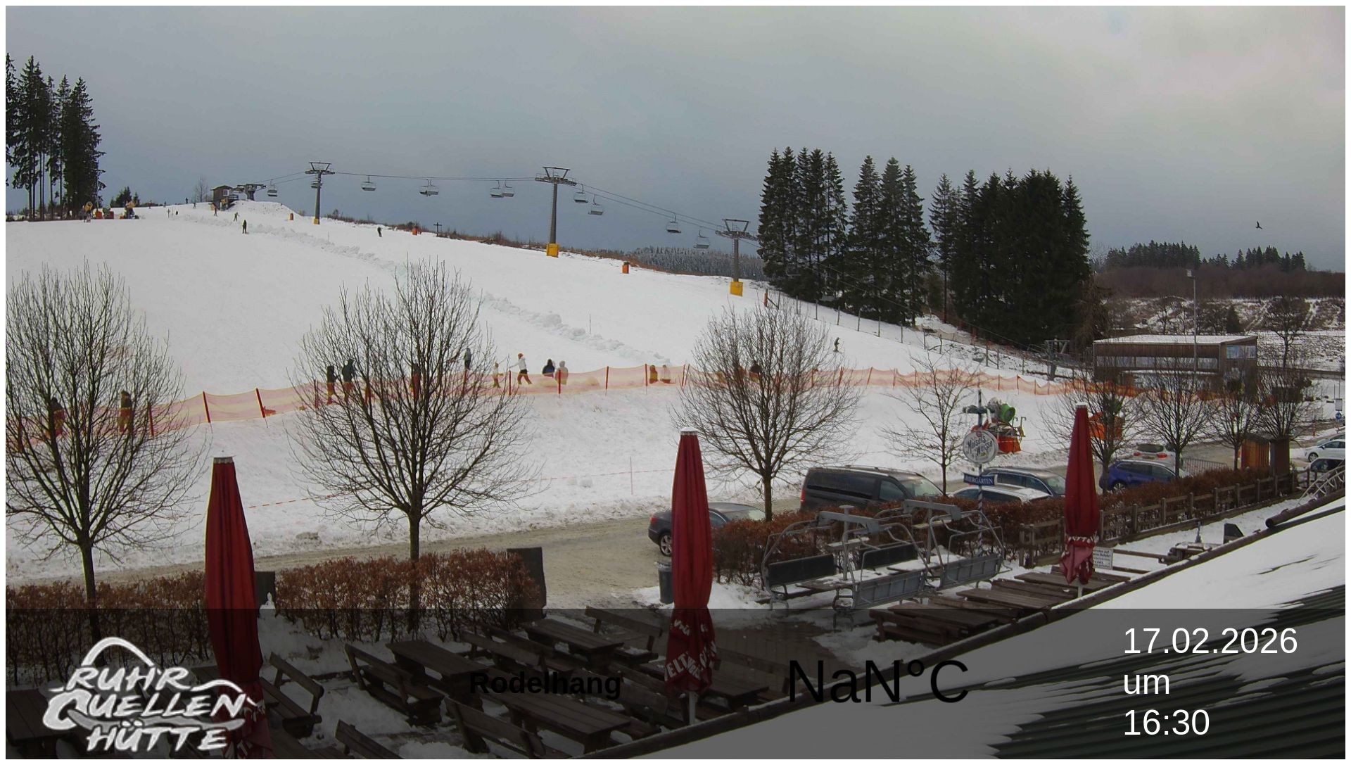 Archived image Webcam Ruhrquelle Winterberg Lower station