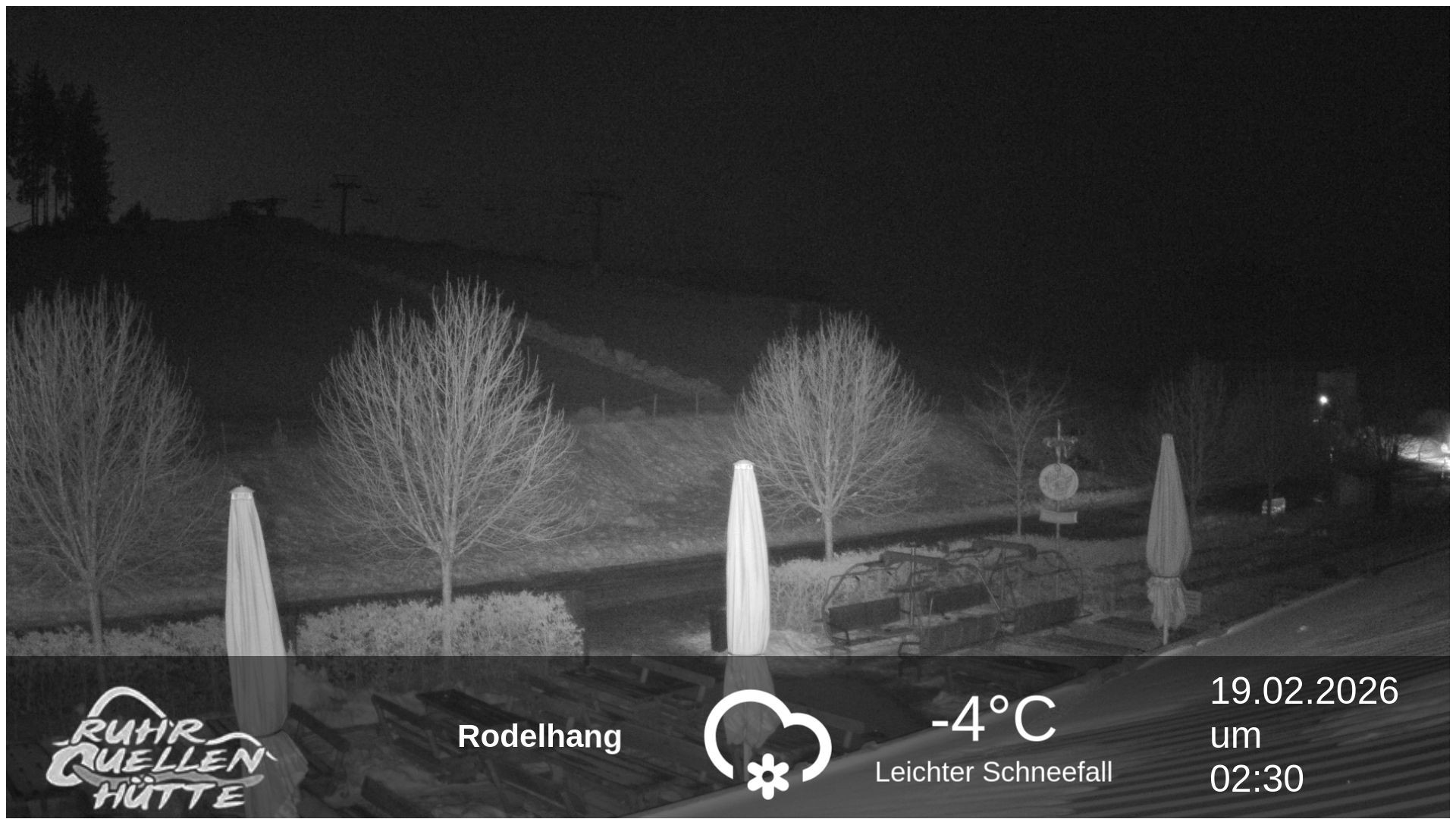 Archived image Webcam Ruhrquelle Winterberg Lower station