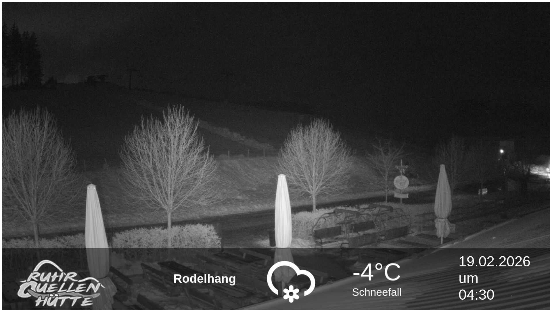 Archived image Webcam Ruhrquelle Winterberg Lower station