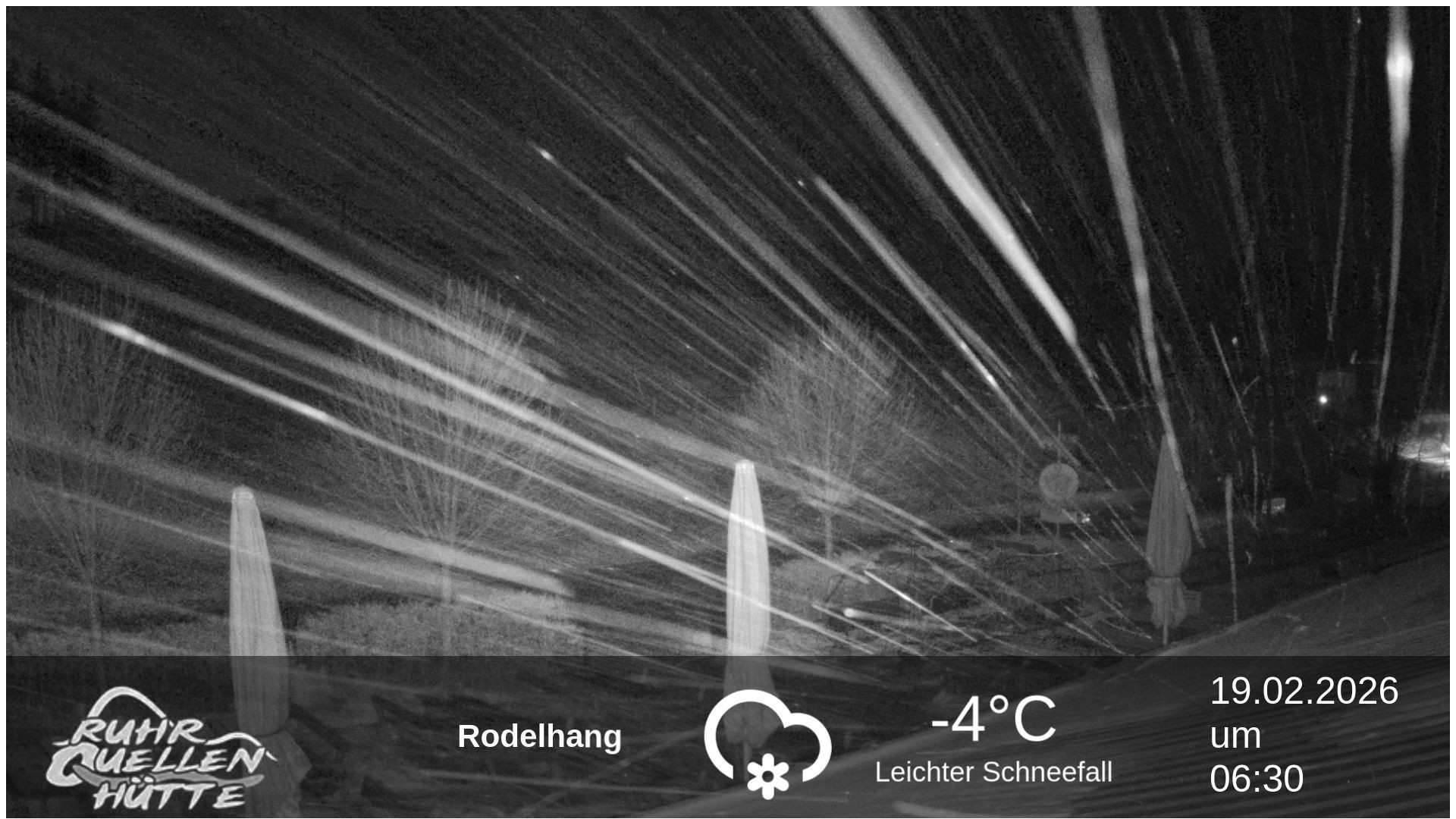 Archived image Webcam Ruhrquelle Winterberg Lower station