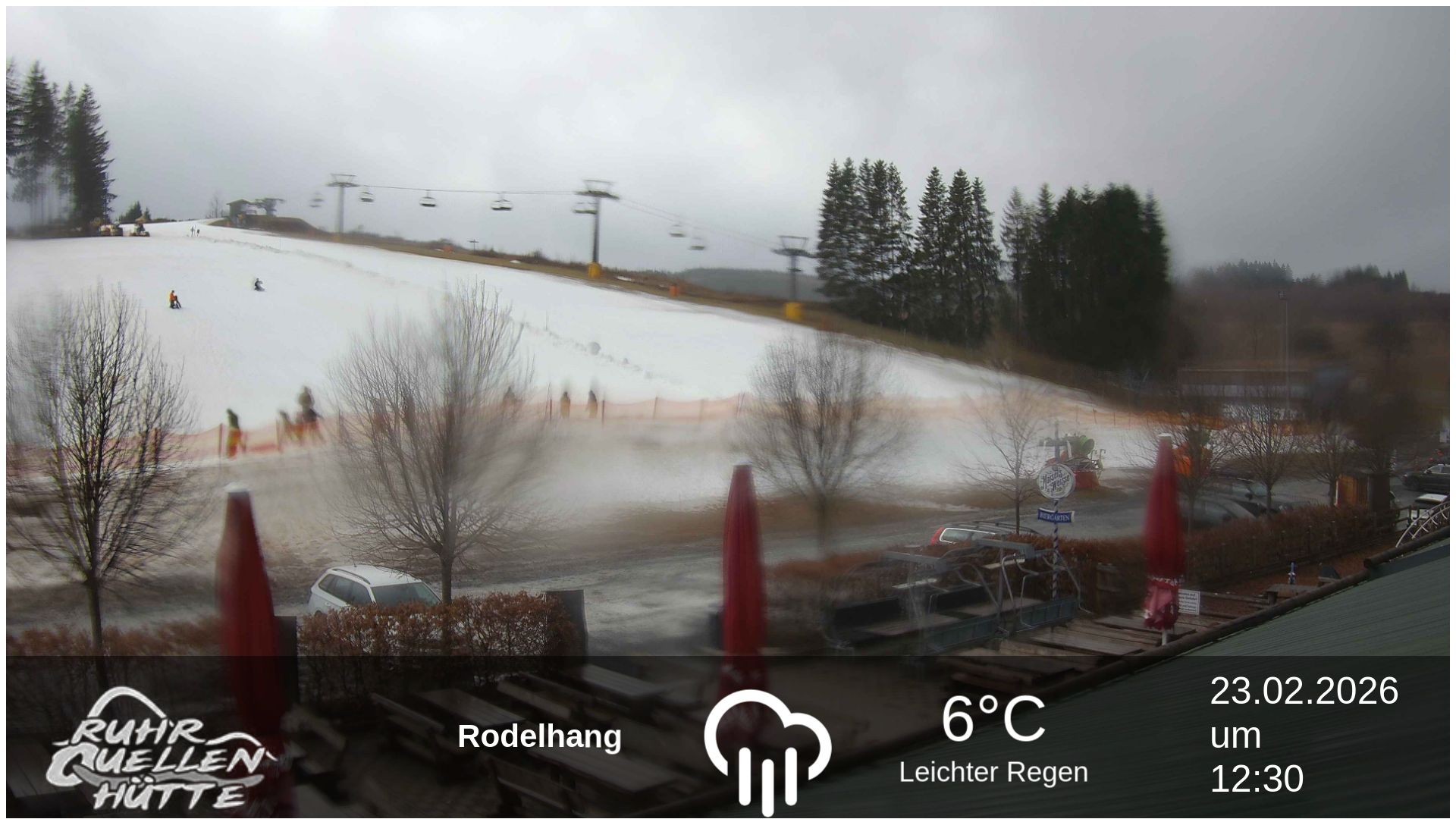 Archived image Webcam Ruhrquelle Winterberg Lower station