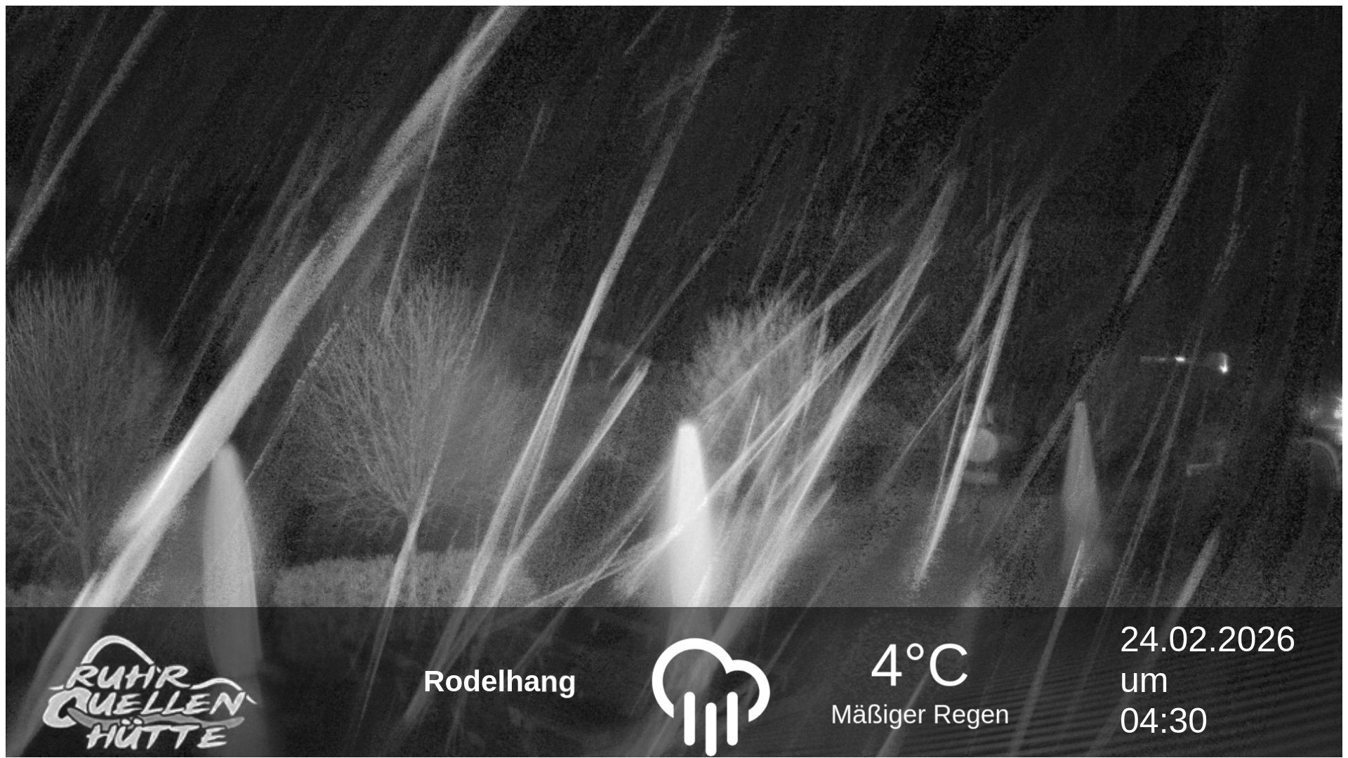 Archived image Webcam Ruhrquelle Winterberg Lower station