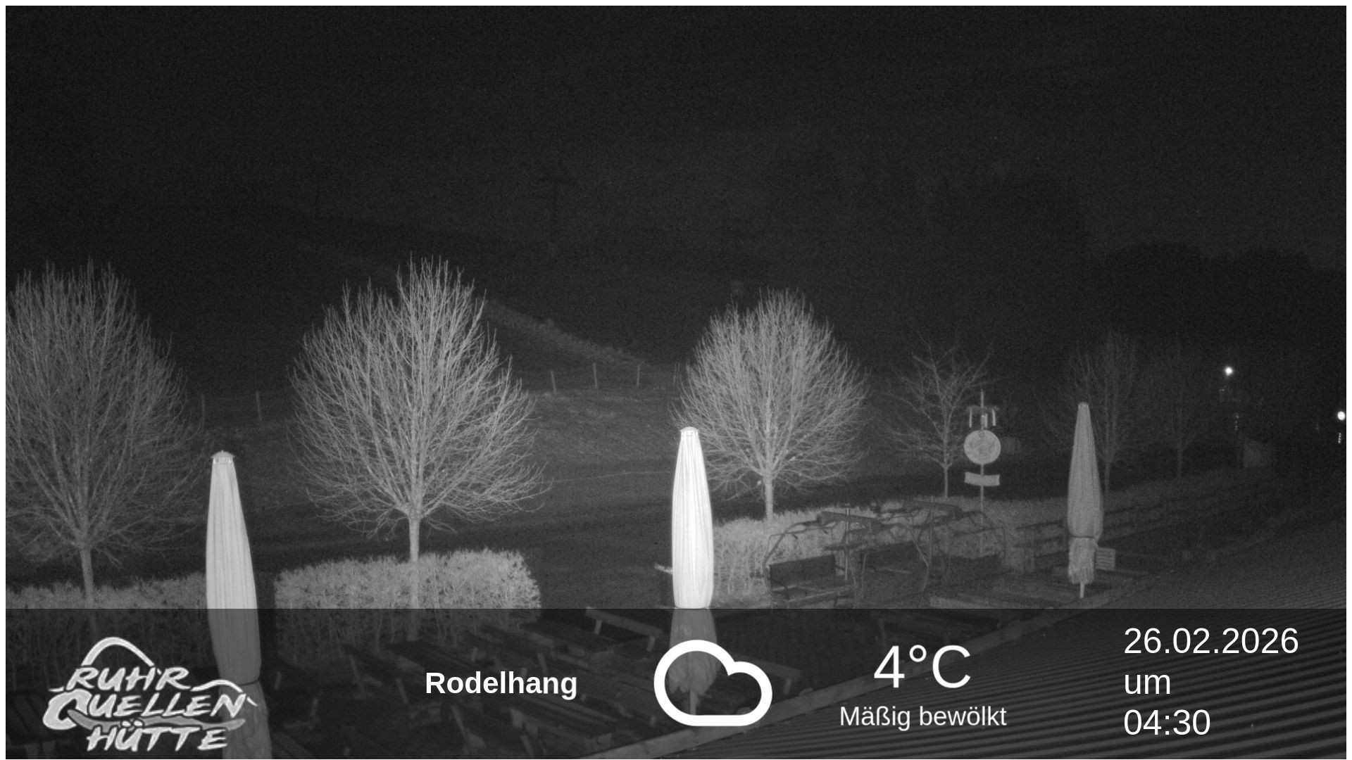 Archived image Webcam Ruhrquelle Winterberg Lower station