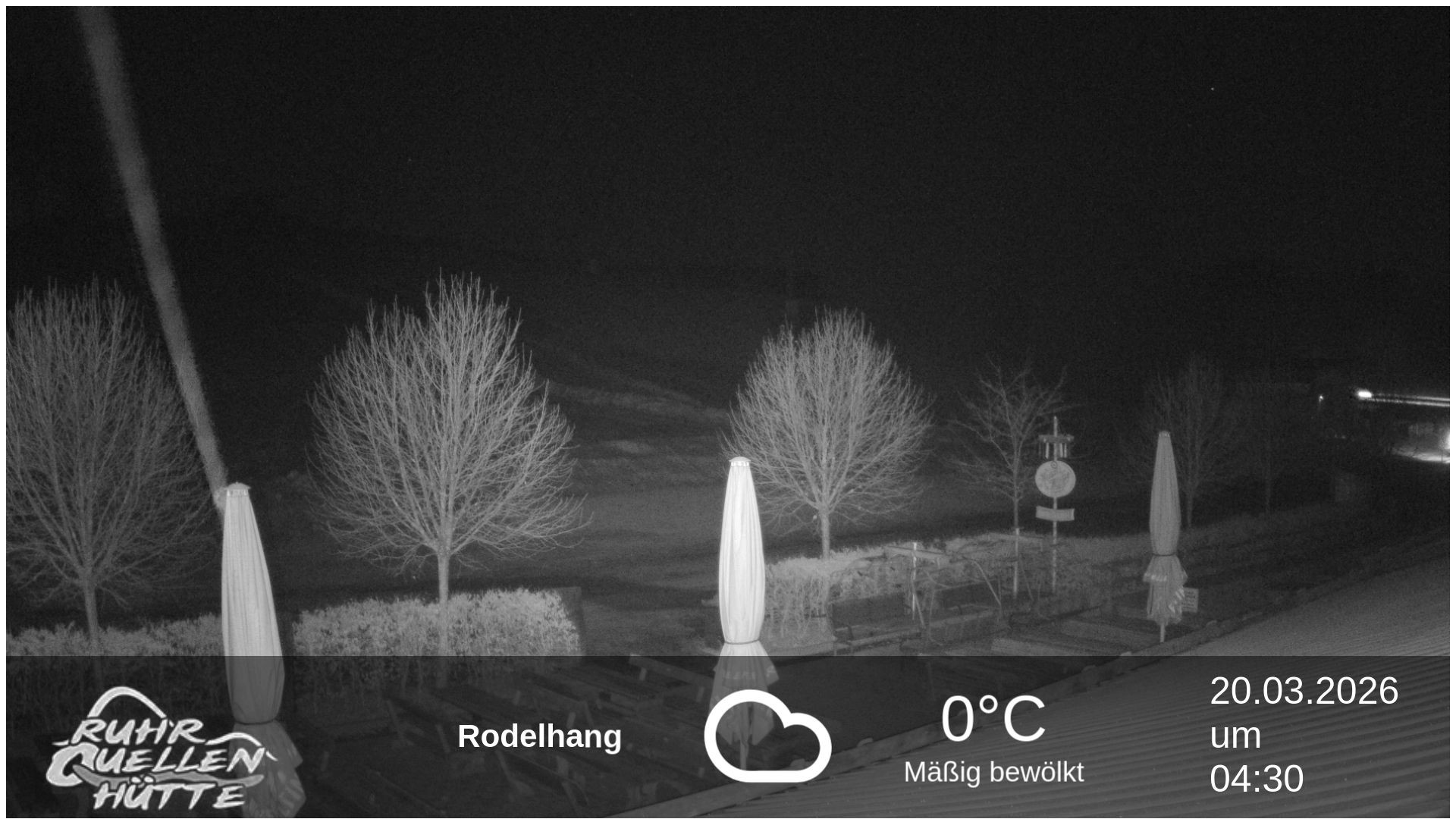 Archived image Webcam Ruhrquelle Winterberg Lower station