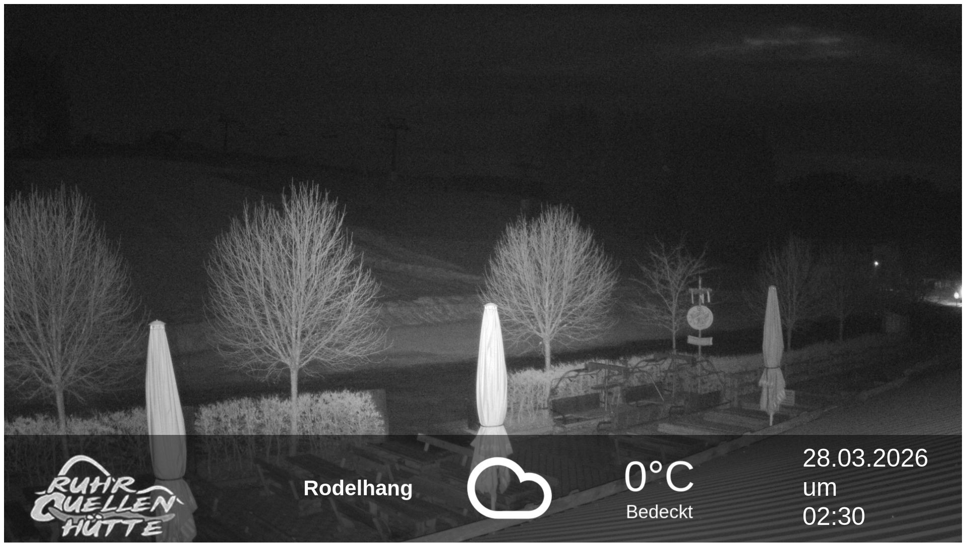 Archived image Webcam Ruhrquelle Winterberg Lower station