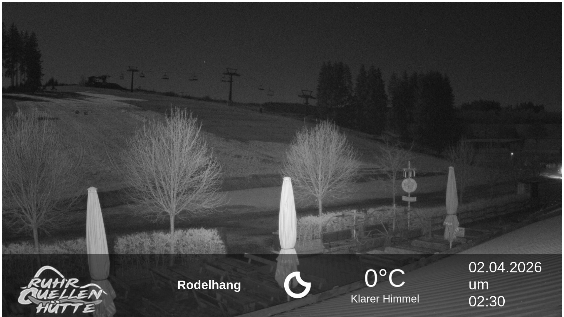 Archived image Webcam Ruhrquelle Winterberg Lower station