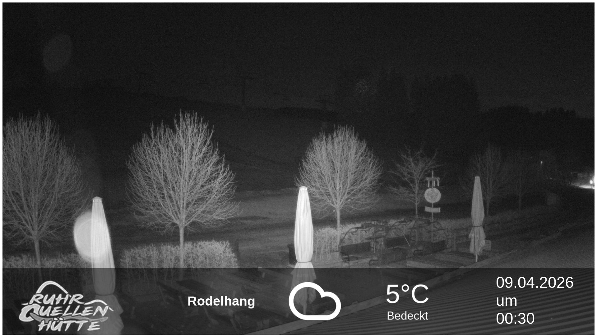 Archived image Webcam Ruhrquelle Winterberg Lower station