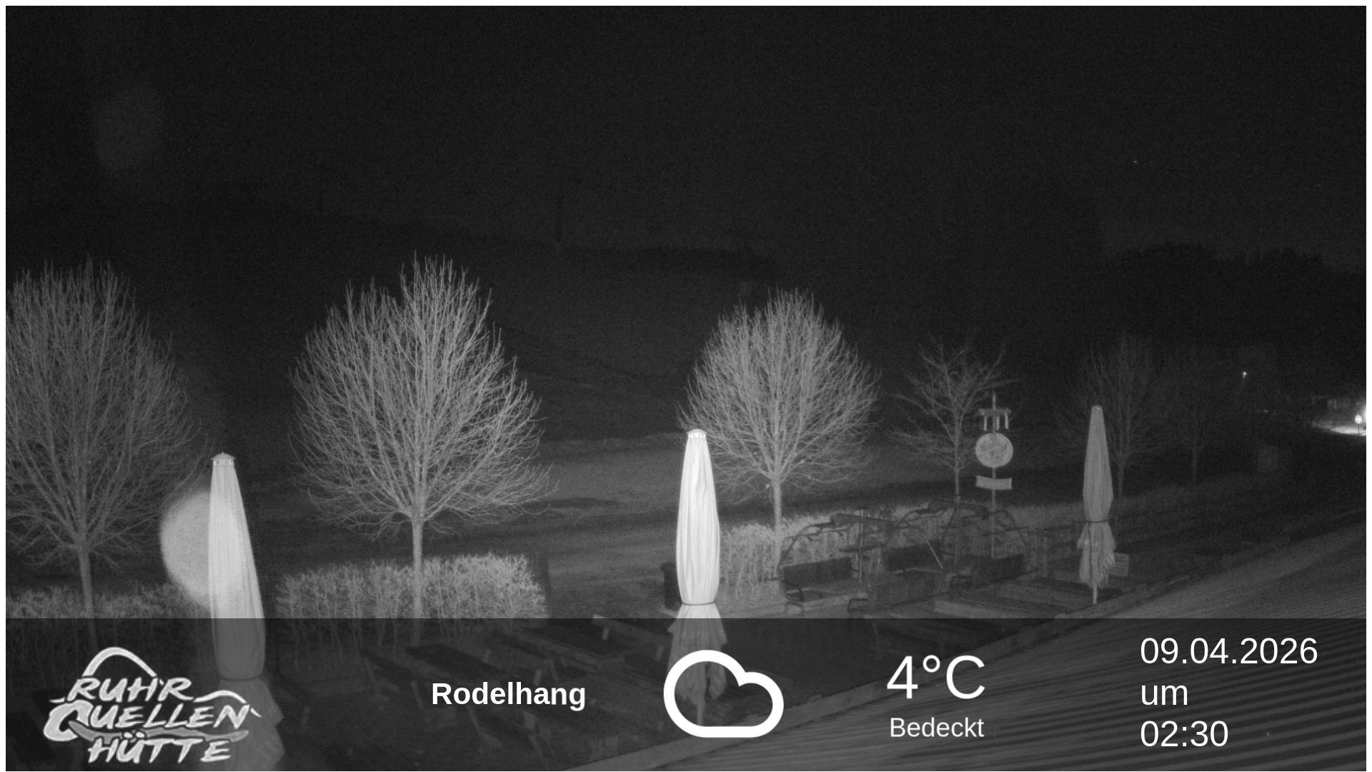 Archived image Webcam Ruhrquelle Winterberg Lower station