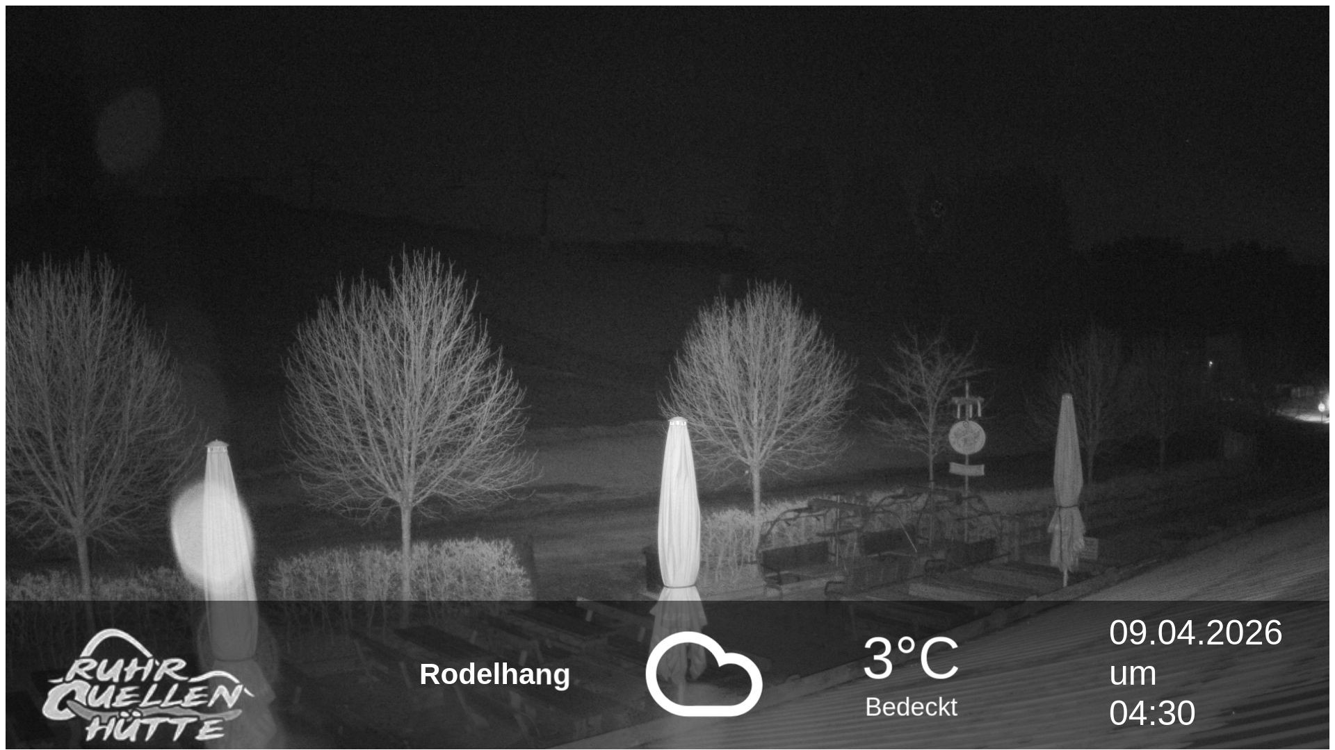 Archived image Webcam Ruhrquelle Winterberg Lower station