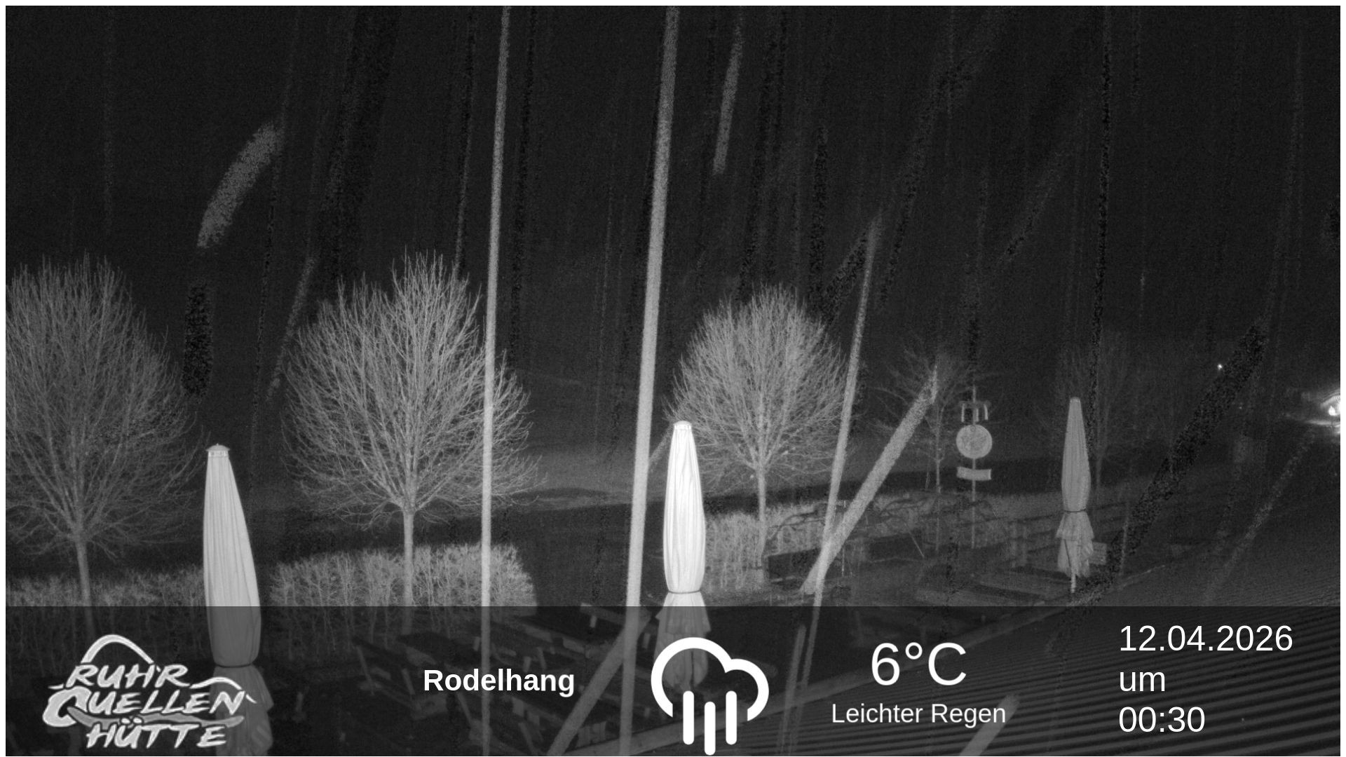 Archived image Webcam Ruhrquelle Winterberg Lower station