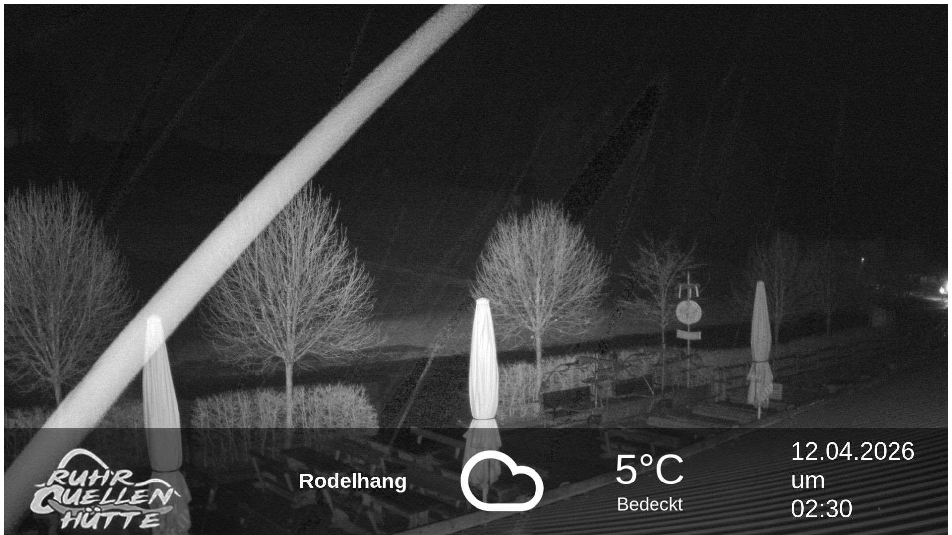 Archived image Webcam Ruhrquelle Winterberg Lower station