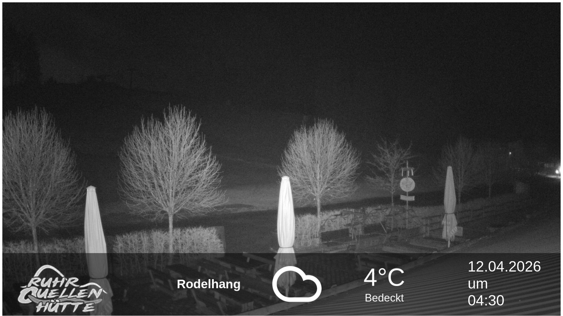 Archived image Webcam Ruhrquelle Winterberg Lower station