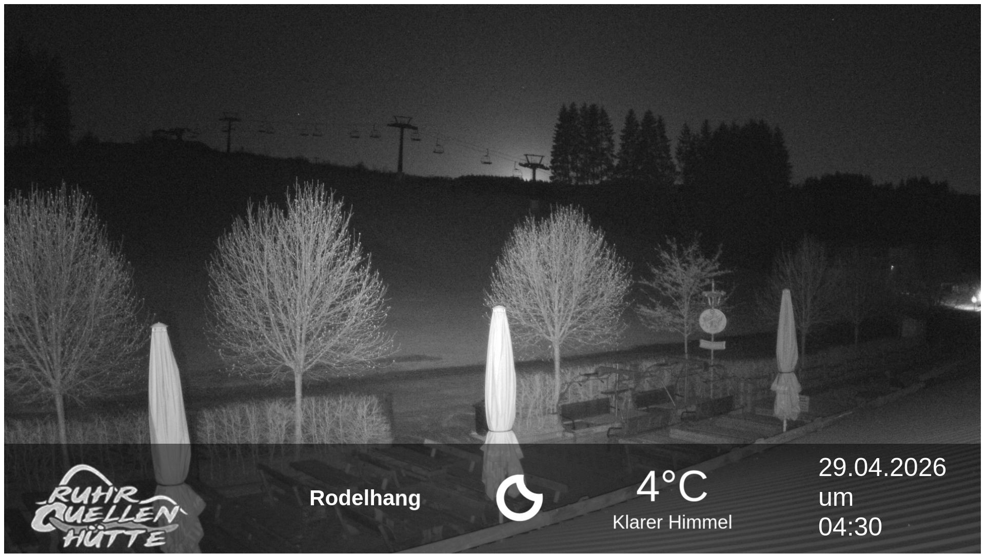 Archived image Webcam Ruhrquelle Winterberg Lower station