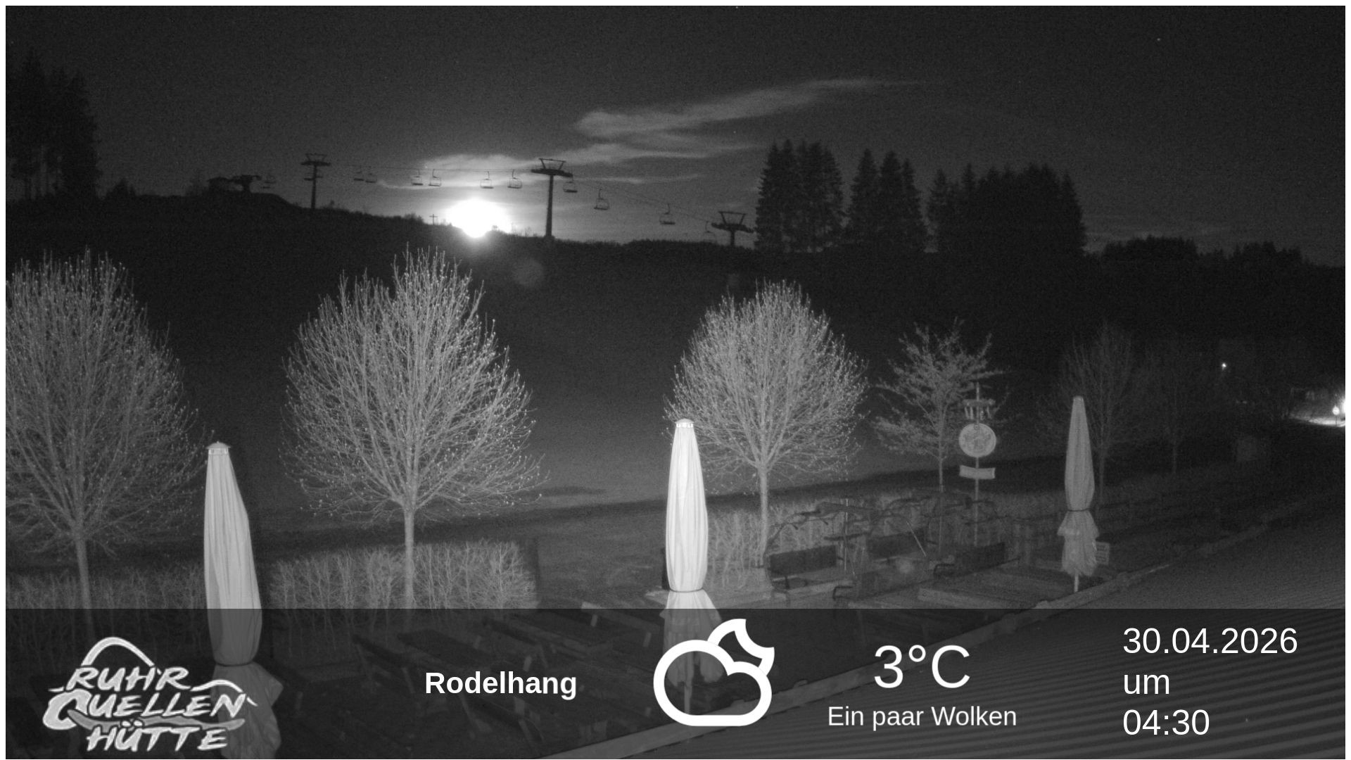 Archived image Webcam Ruhrquelle Winterberg Lower station