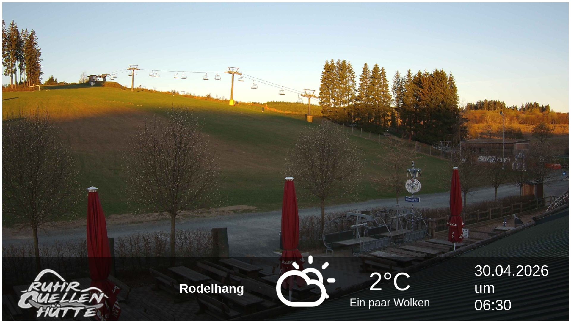 Archived image Webcam Ruhrquelle Winterberg Lower station