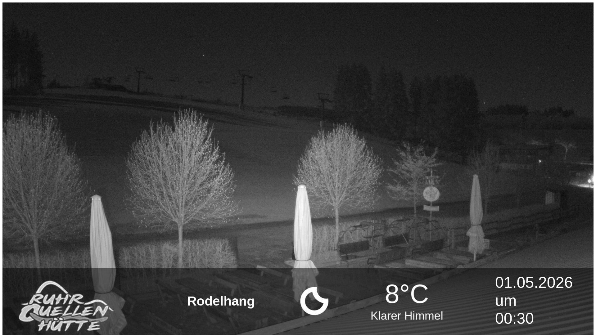 Archived image Webcam Ruhrquelle Winterberg Lower station