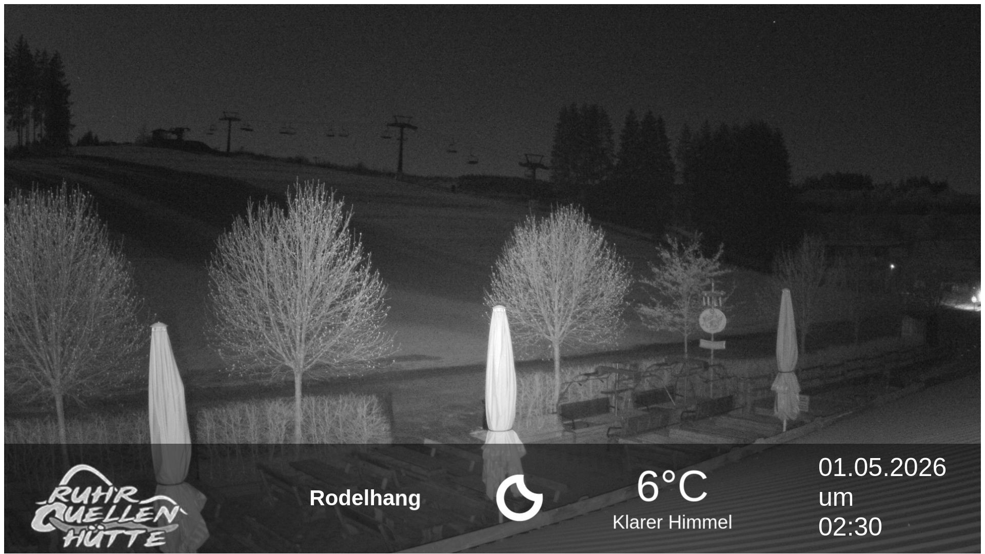 Archived image Webcam Ruhrquelle Winterberg Lower station