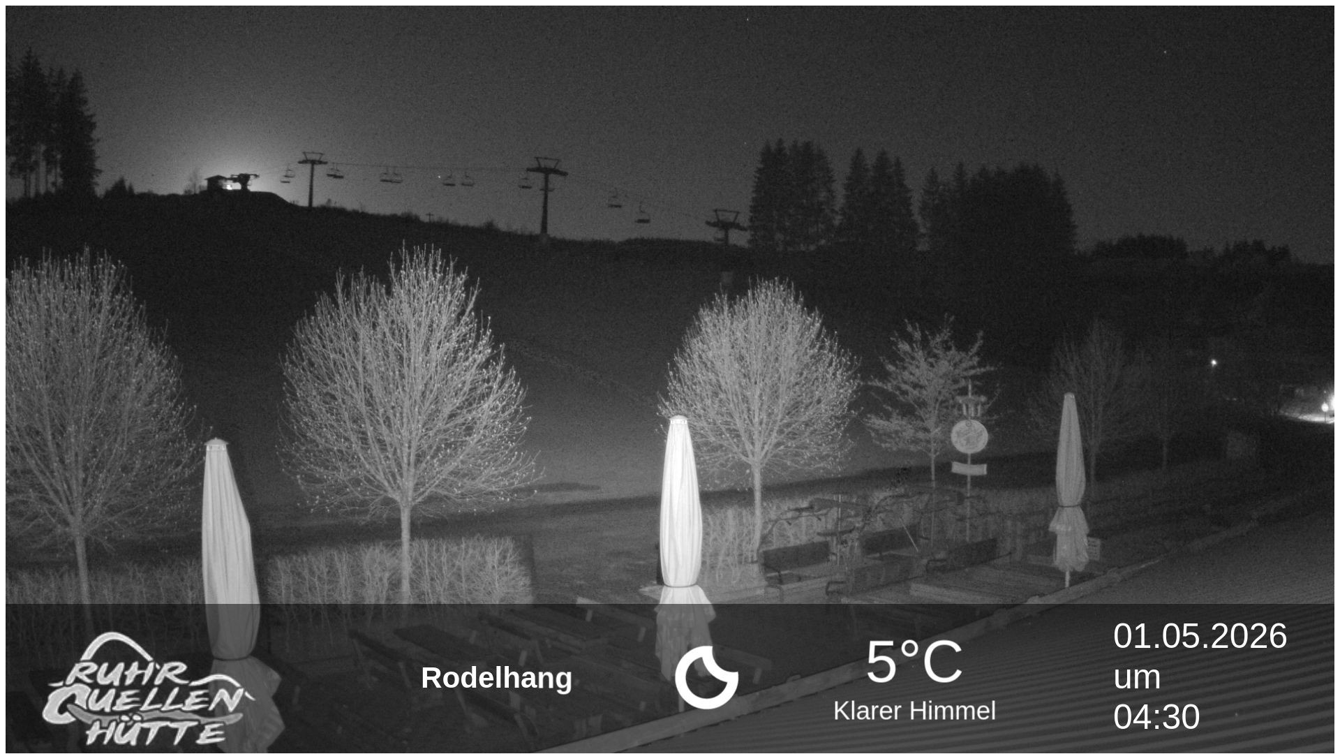 Archived image Webcam Ruhrquelle Winterberg Lower station