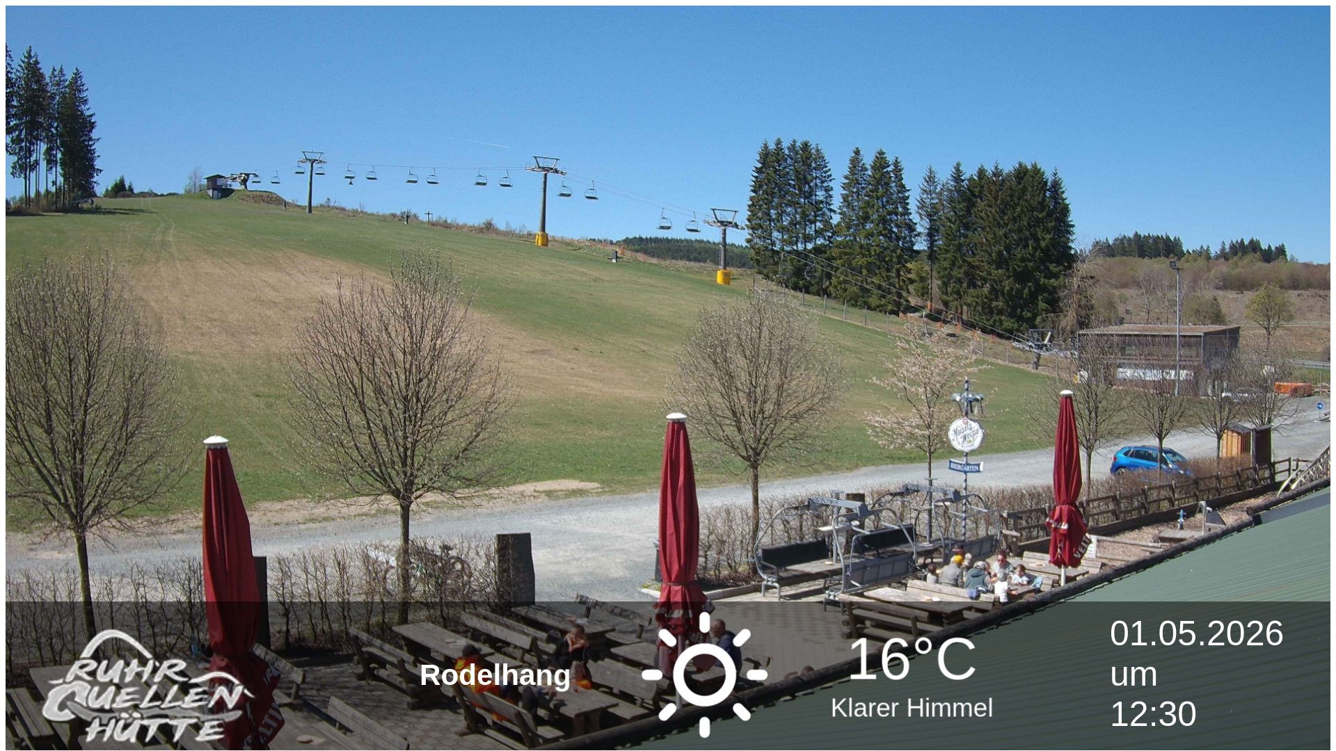 Archived image Webcam Ruhrquelle Winterberg Lower station