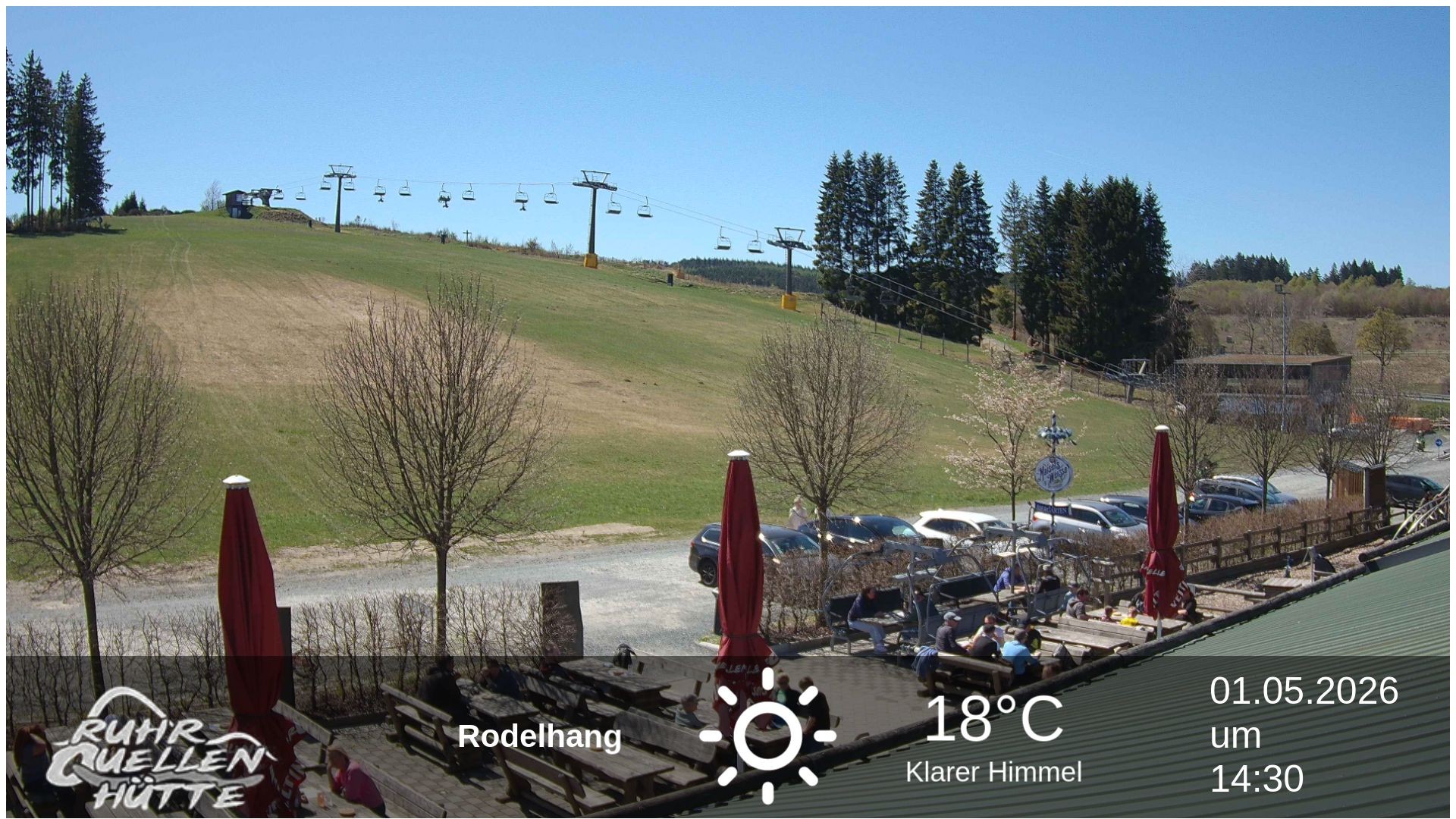 Archived image Webcam Ruhrquelle Winterberg Lower station