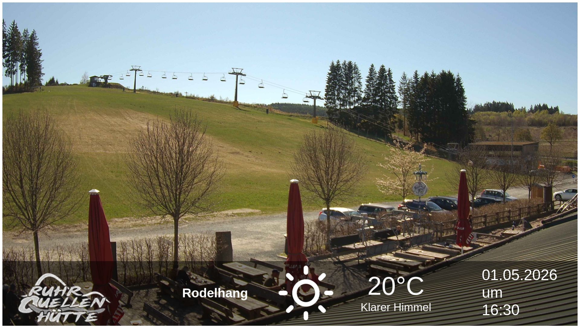 Archived image Webcam Ruhrquelle Winterberg Lower station