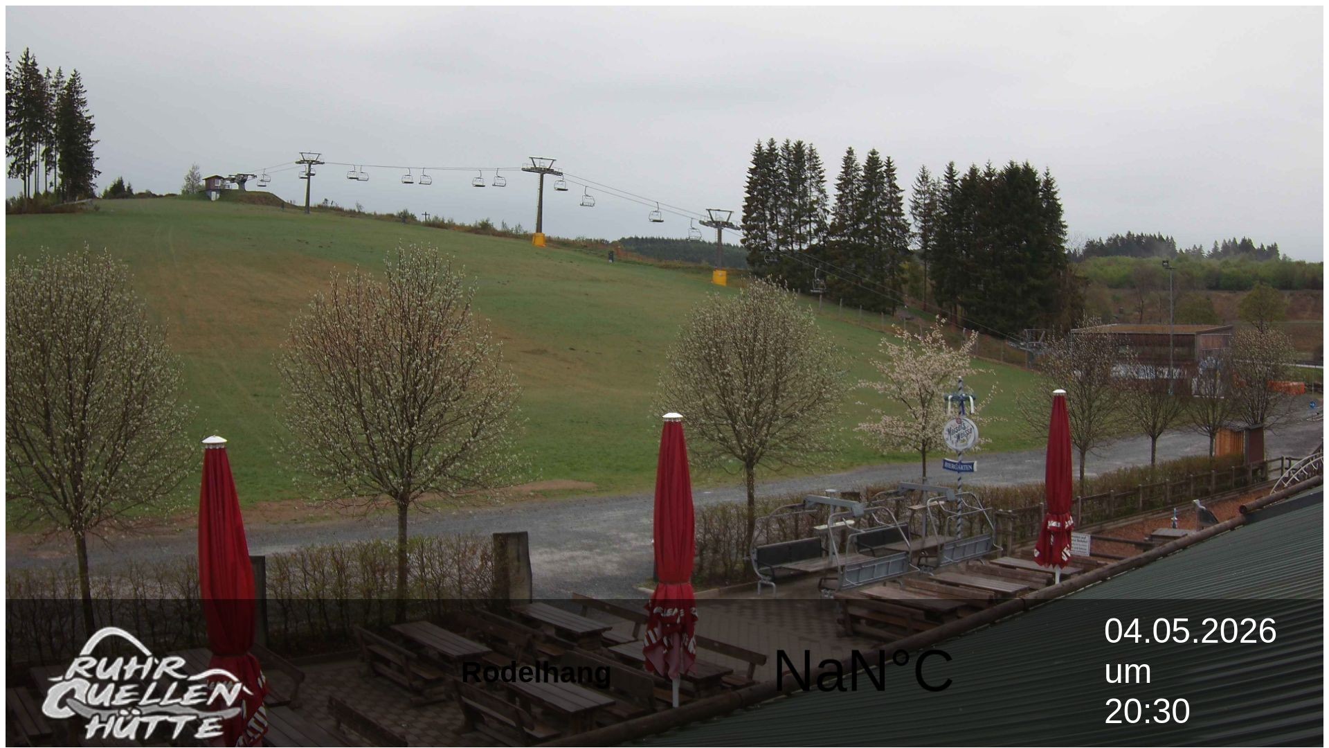 Archived image Webcam Ruhrquelle Winterberg Lower station