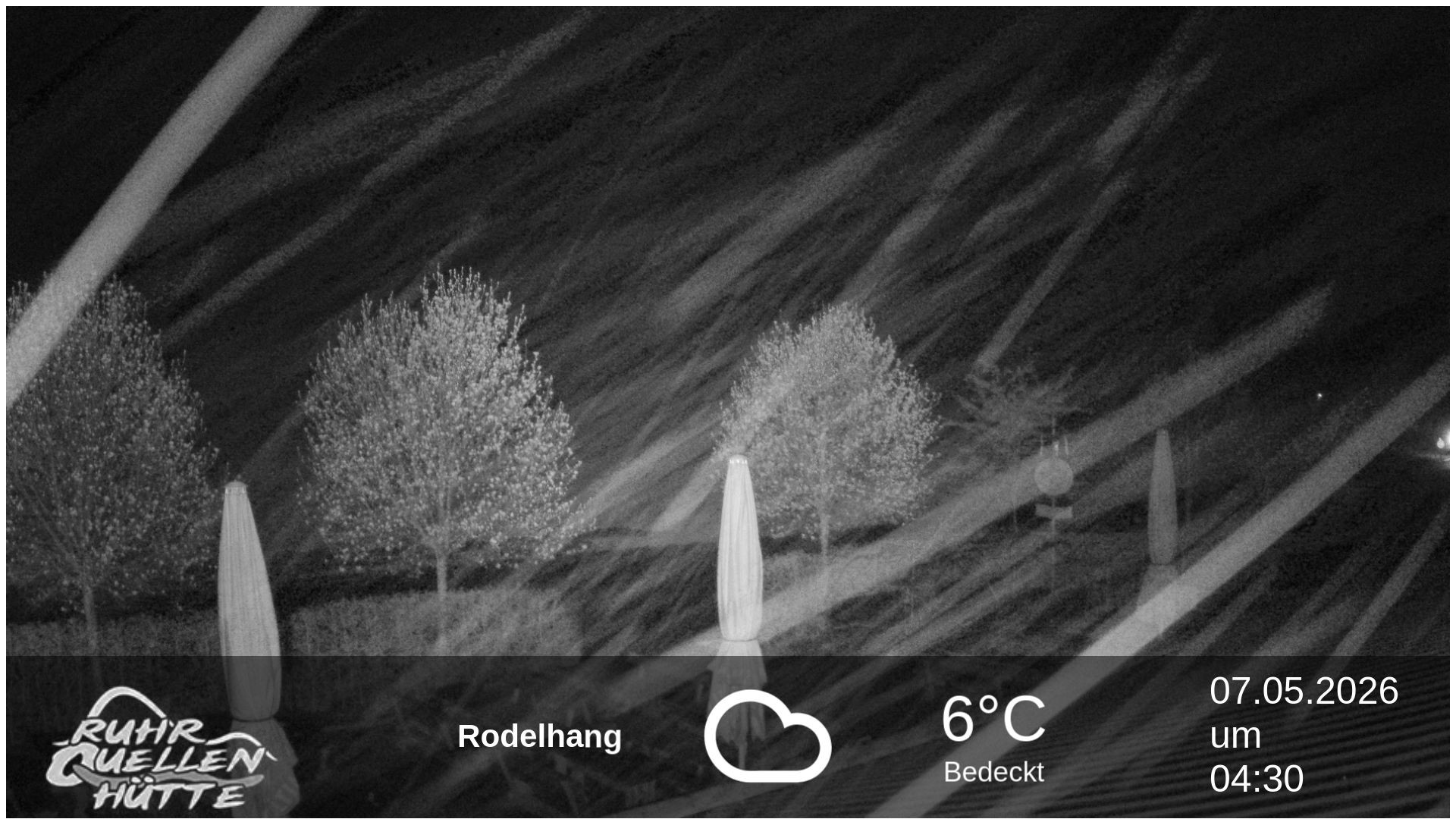 Archived image Webcam Ruhrquelle Winterberg Lower station
