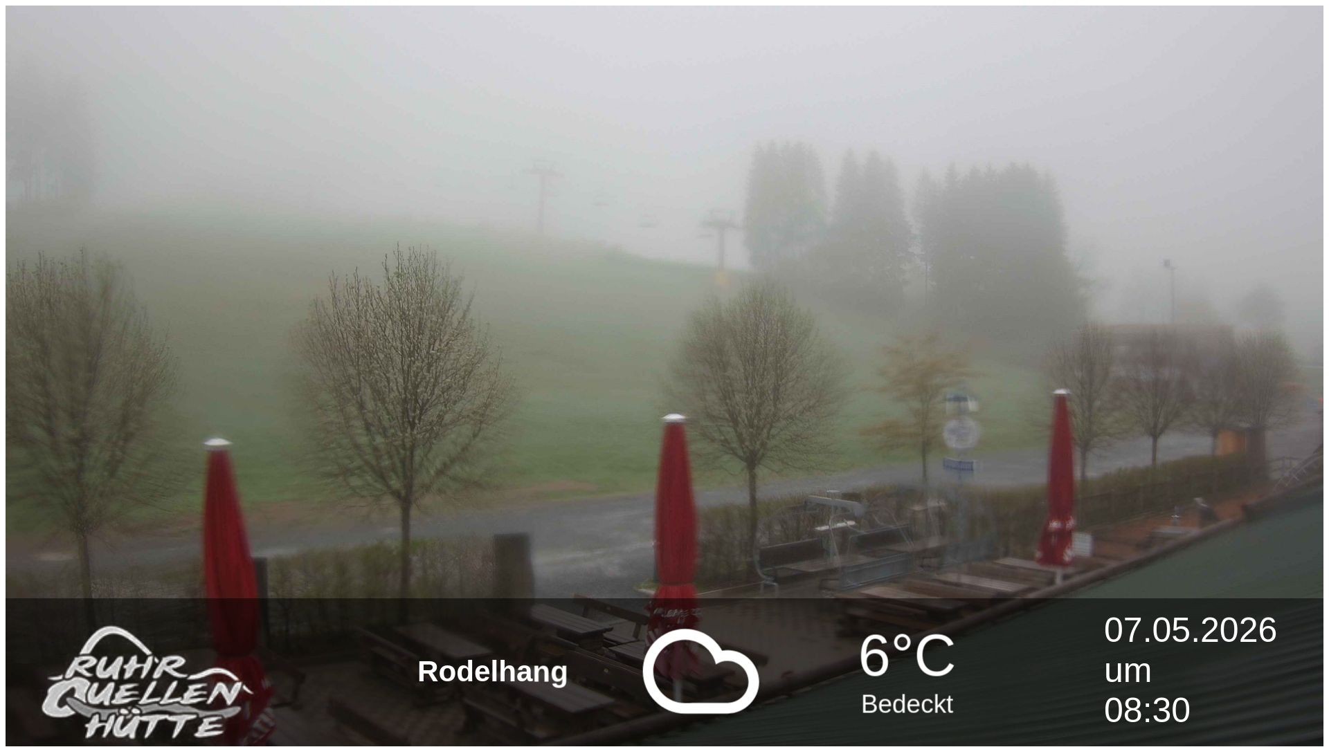 Archived image Webcam Ruhrquelle Winterberg Lower station