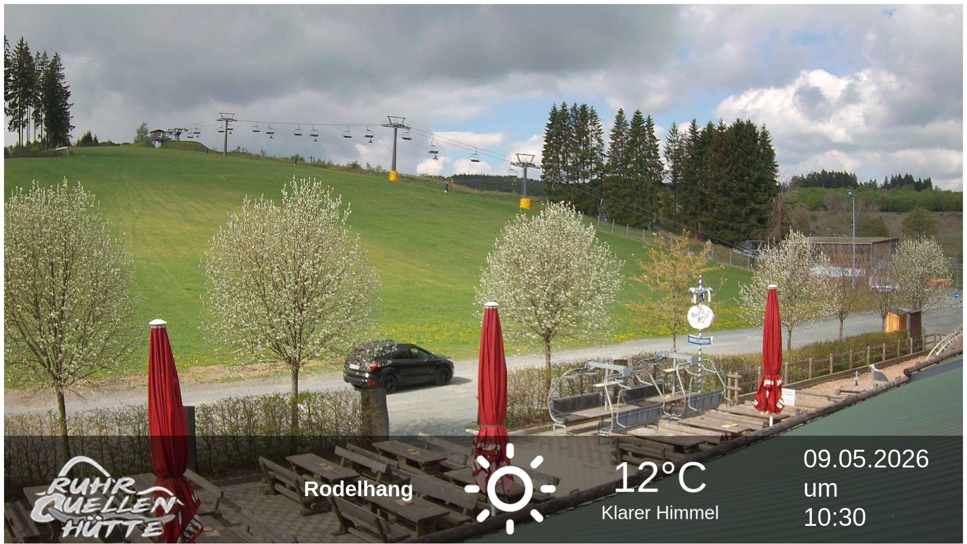 Archived image Webcam Ruhrquelle Winterberg Lower station