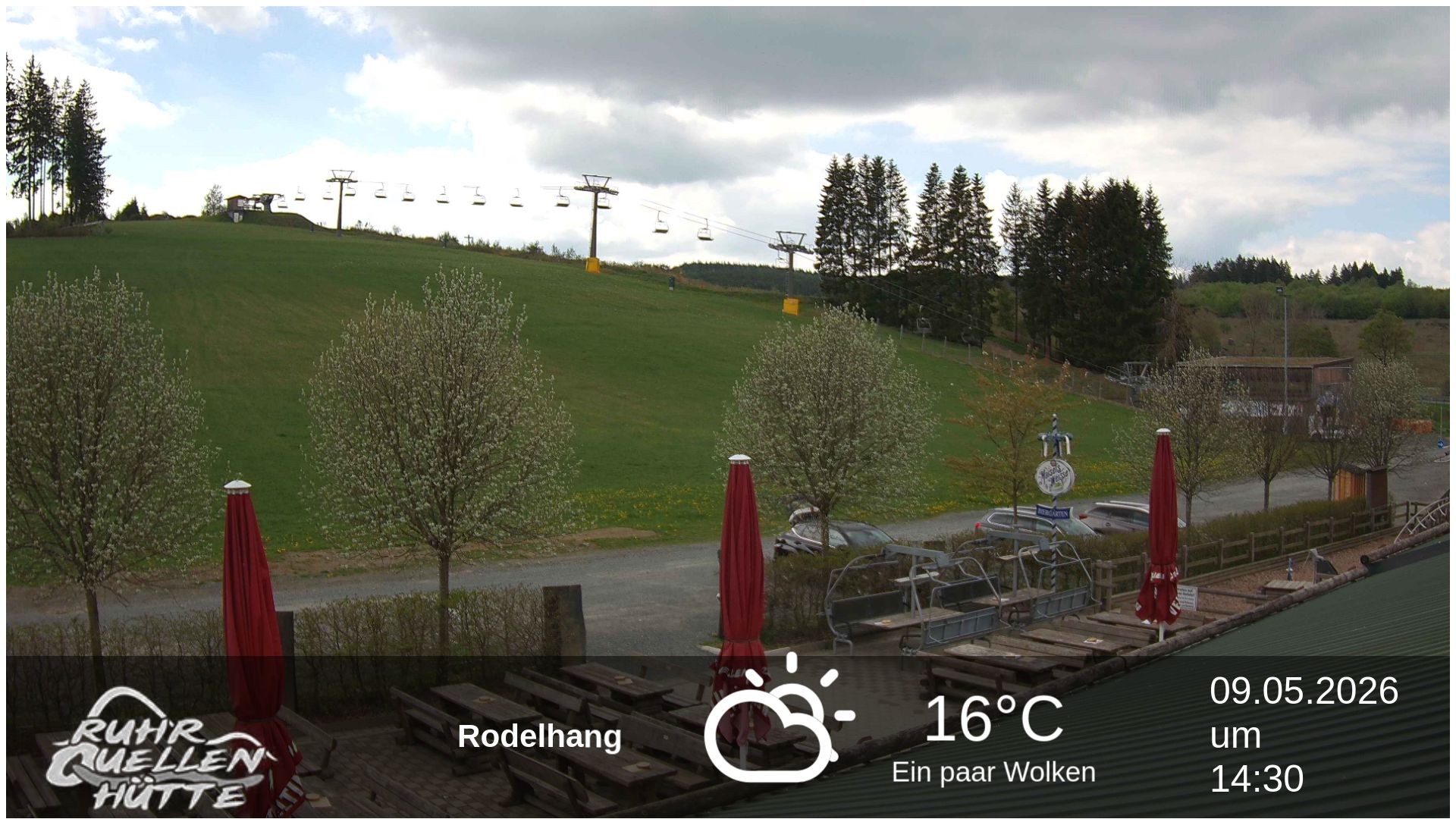 Archived image Webcam Ruhrquelle Winterberg Lower station