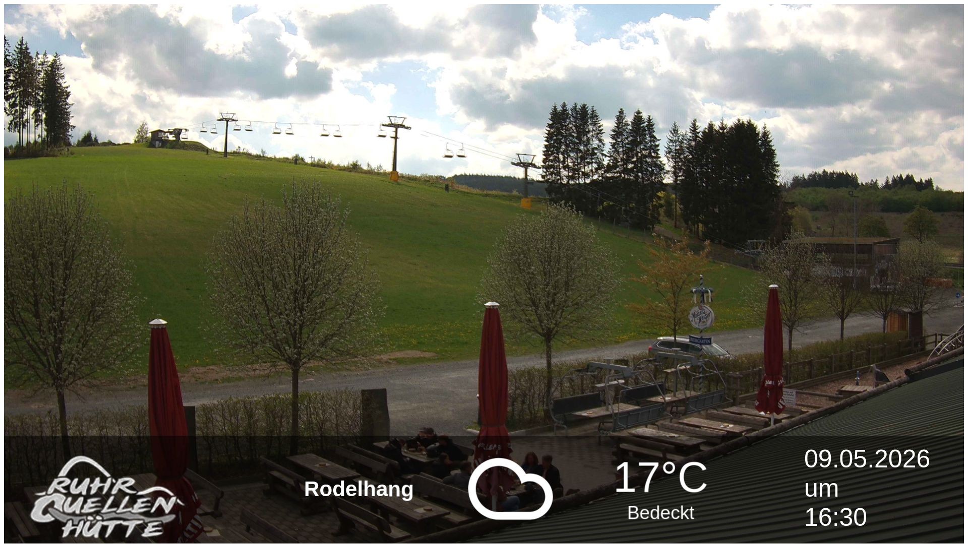 Archived image Webcam Ruhrquelle Winterberg Lower station