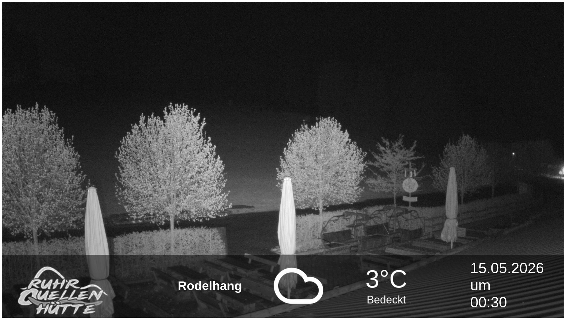 Archived image Webcam Ruhrquelle Winterberg Lower station