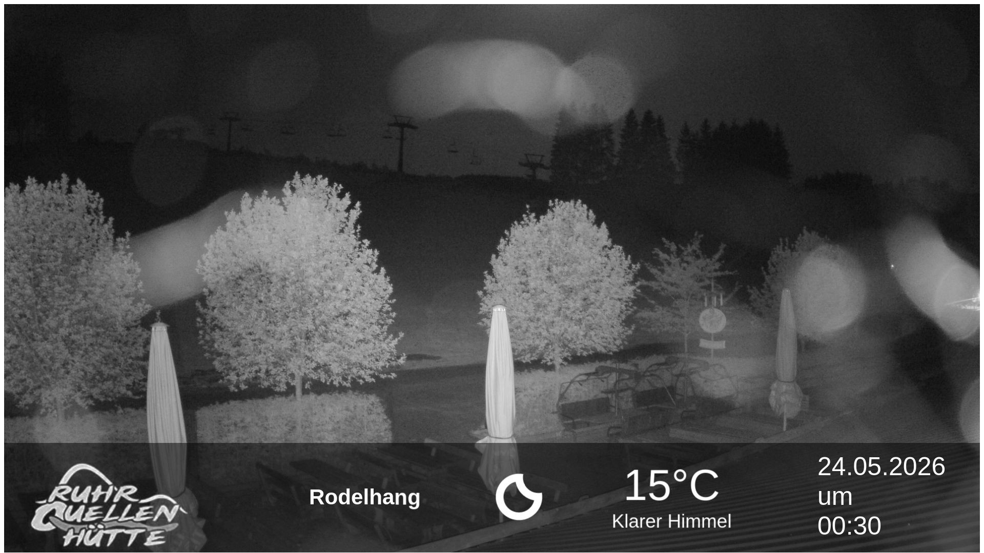 Archived image Webcam Ruhrquelle Winterberg Lower station