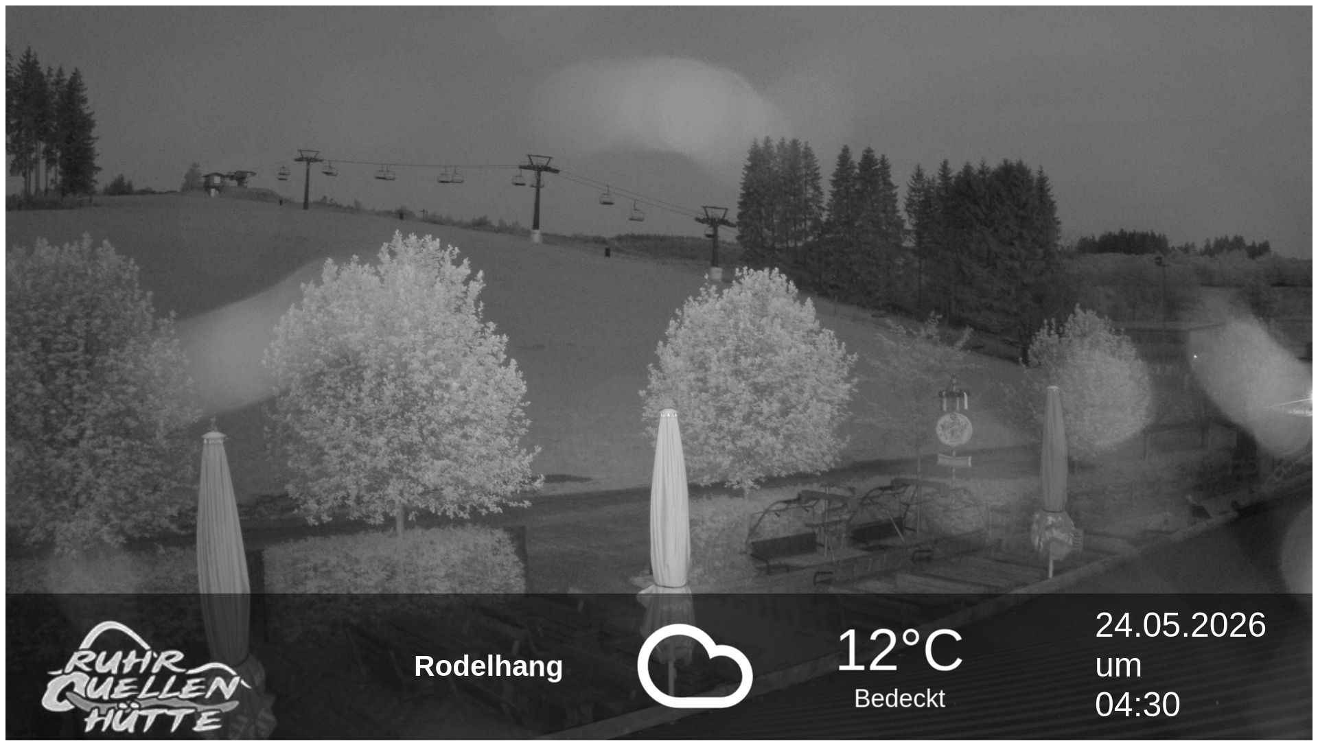 Archived image Webcam Ruhrquelle Winterberg Lower station