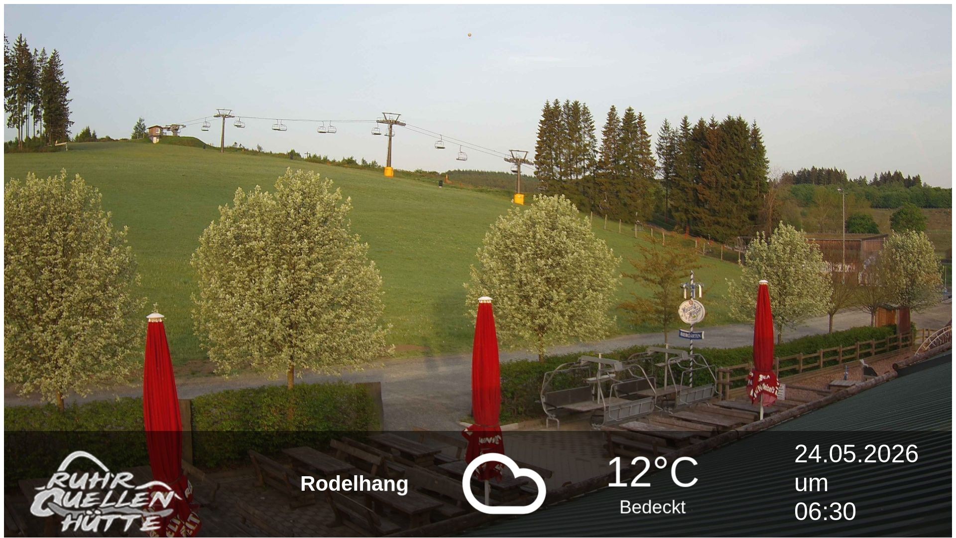 Archived image Webcam Ruhrquelle Winterberg Lower station