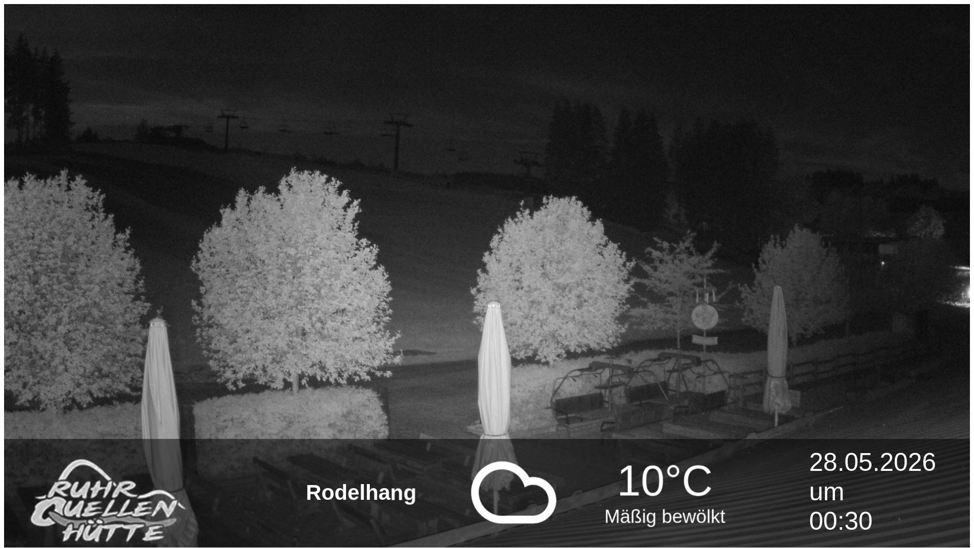 Archived image Webcam Ruhrquelle Winterberg Lower station