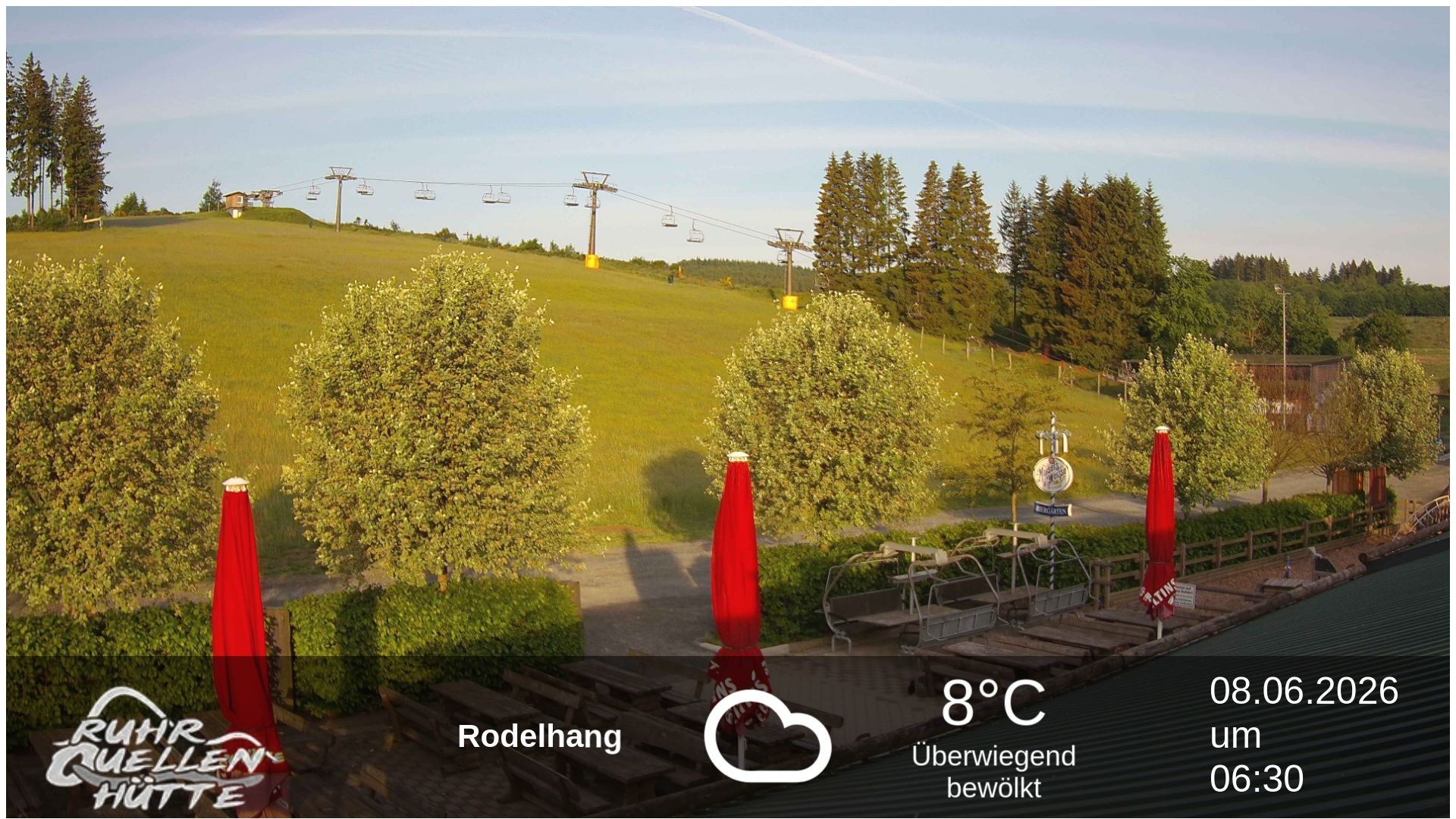 Archived image Webcam Ruhrquelle Winterberg Lower station