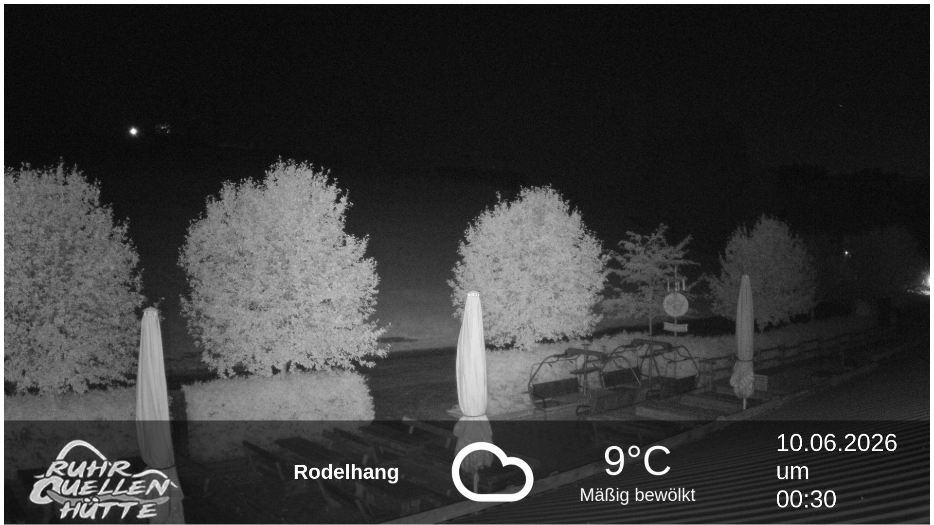 Archived image Webcam Ruhrquelle Winterberg Lower station