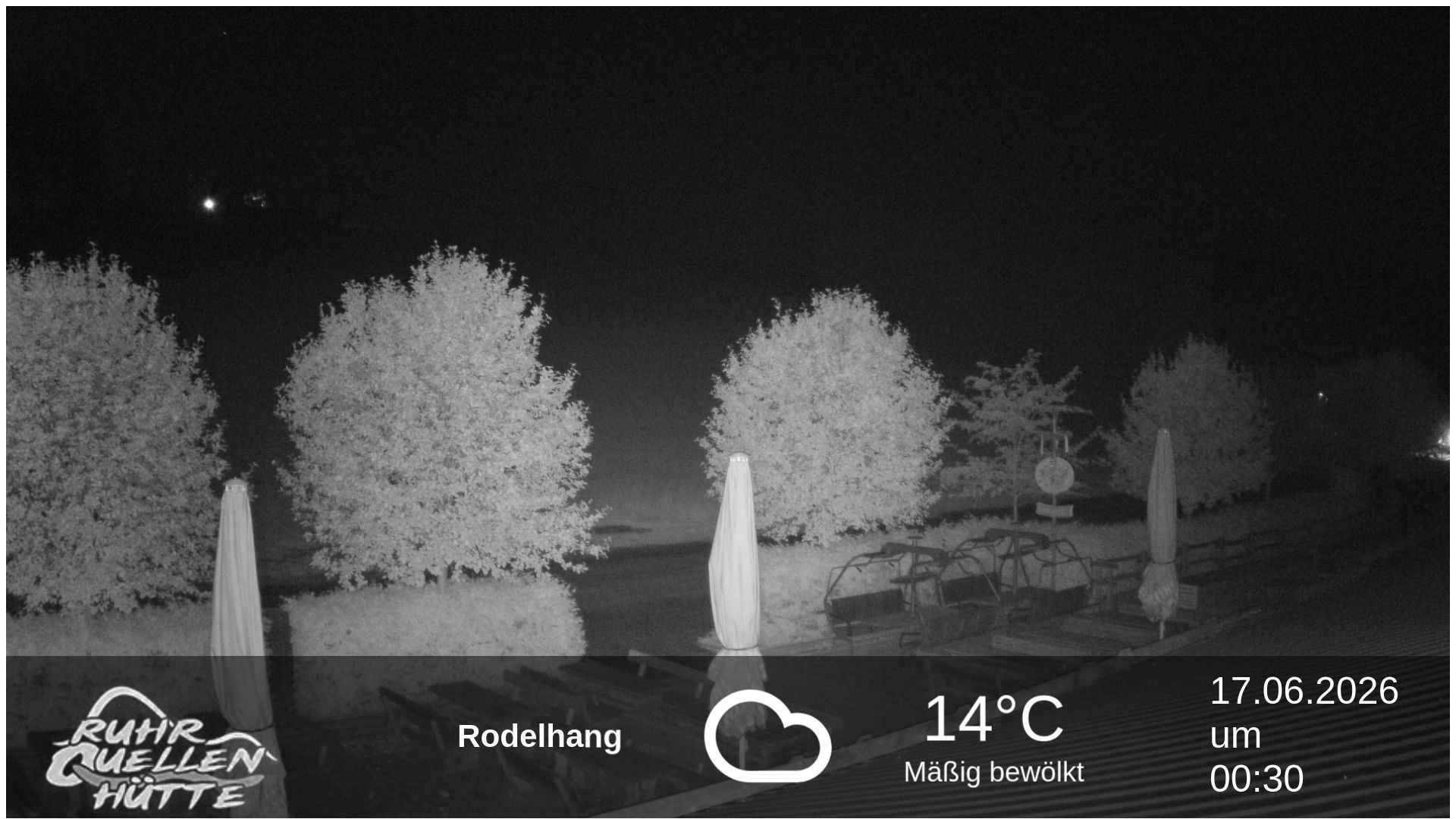 Archived image Webcam Ruhrquelle Winterberg Lower station