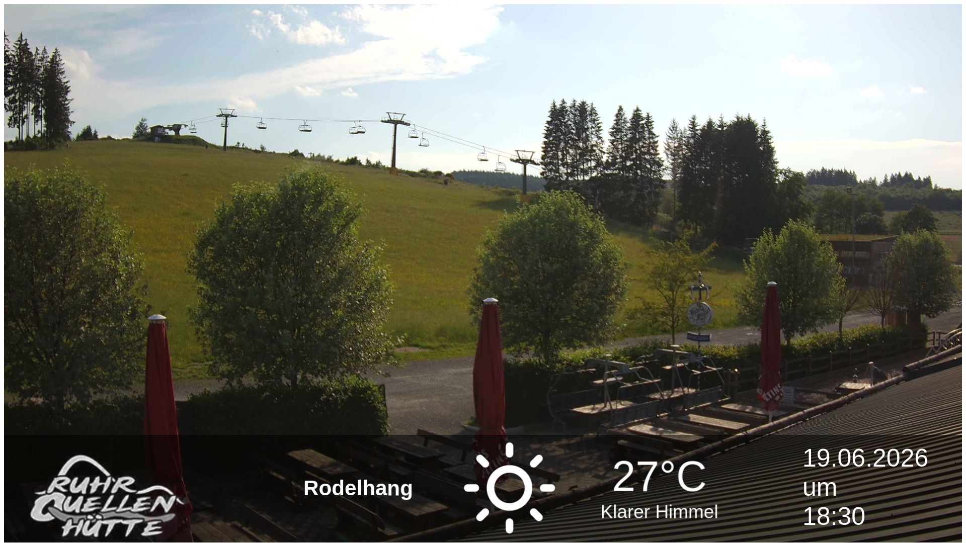 Archived image Webcam Ruhrquelle Winterberg Lower station
