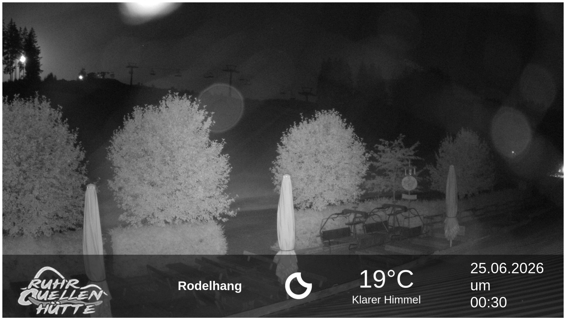 Archived image Webcam Ruhrquelle Winterberg Lower station