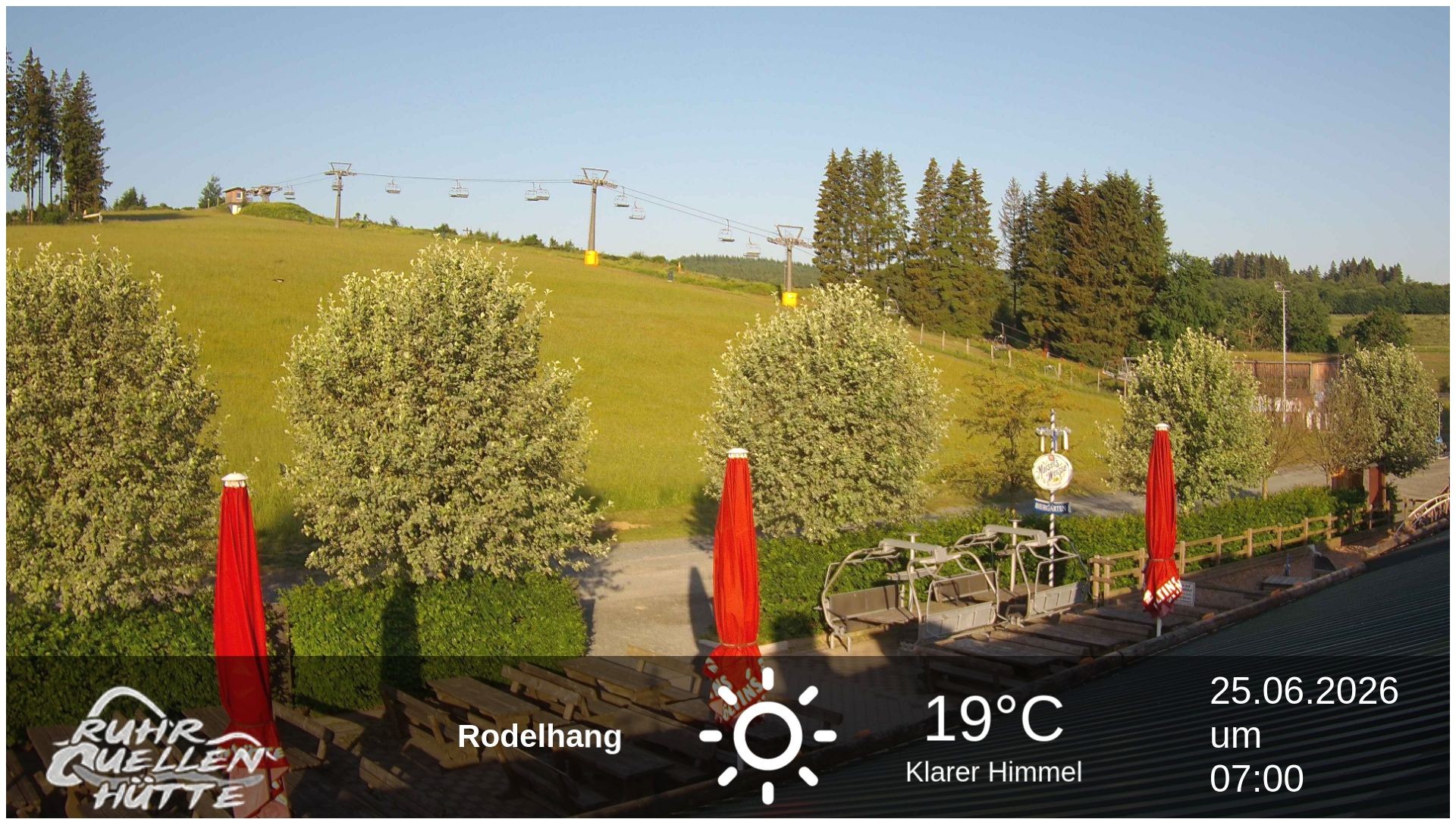Archived image Webcam Ruhrquelle Winterberg Lower station